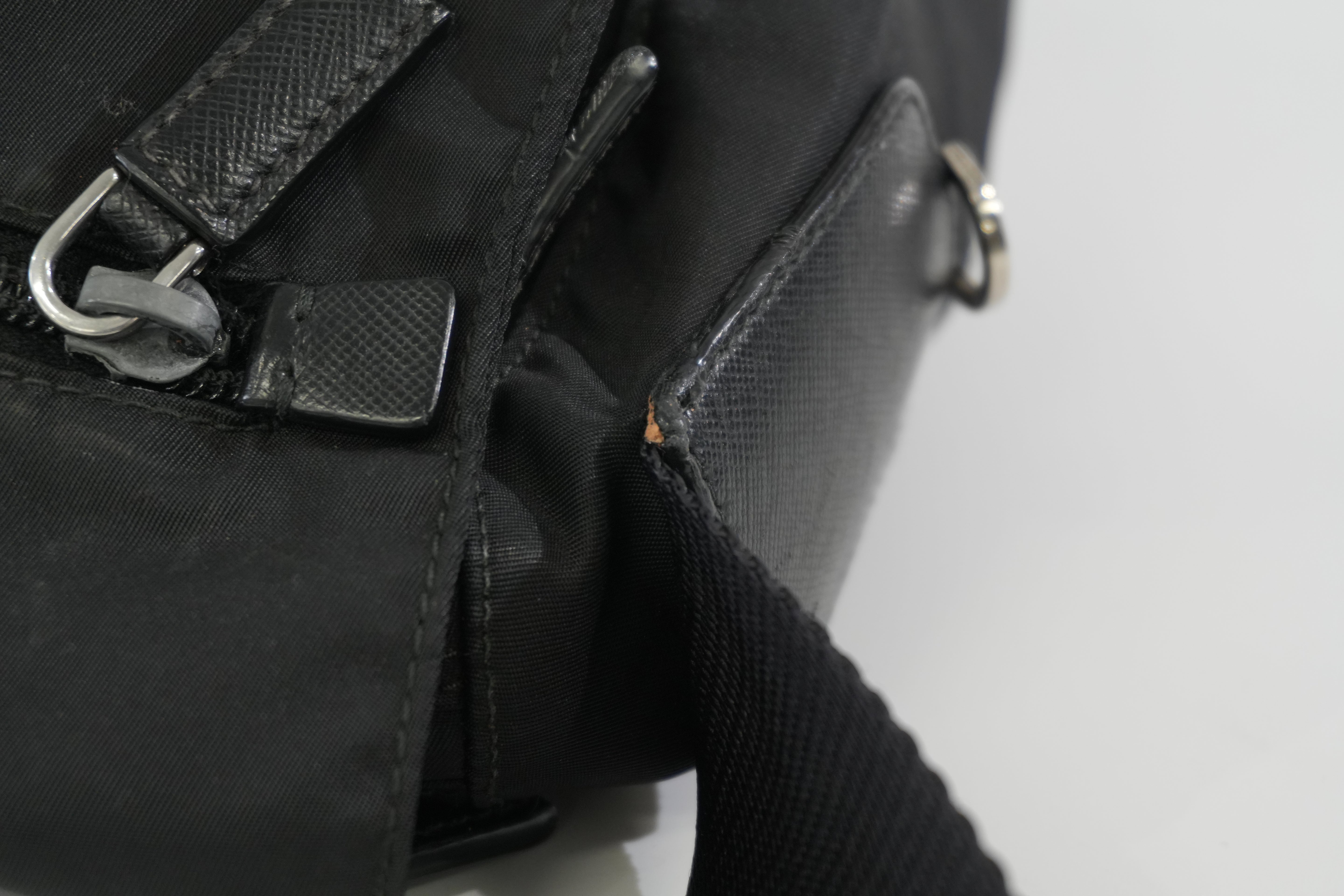 Pre-owned Prada Nylon Crossbody Bag Black