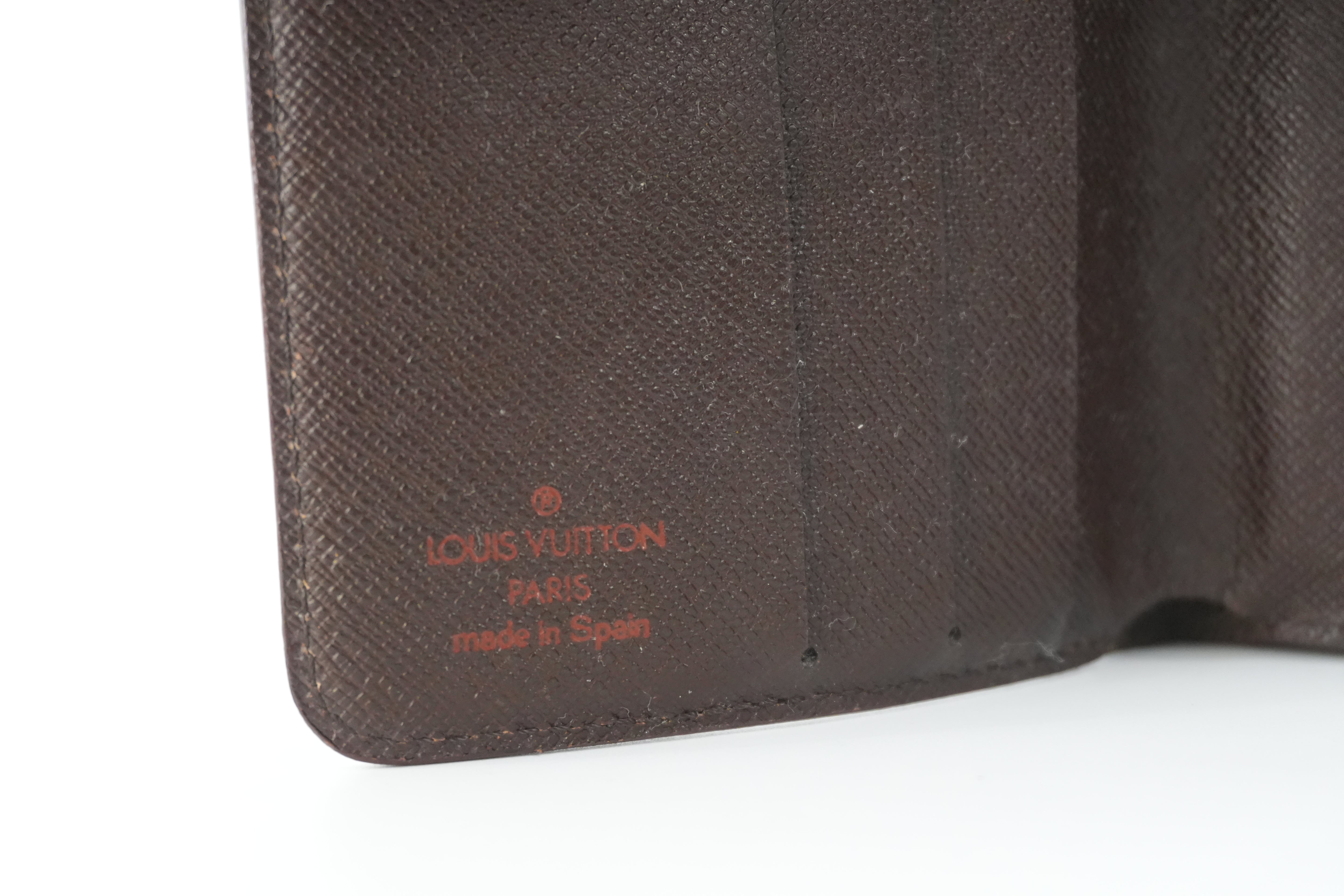 Louis Vuitton Damier Ebene Compact Wallet Used