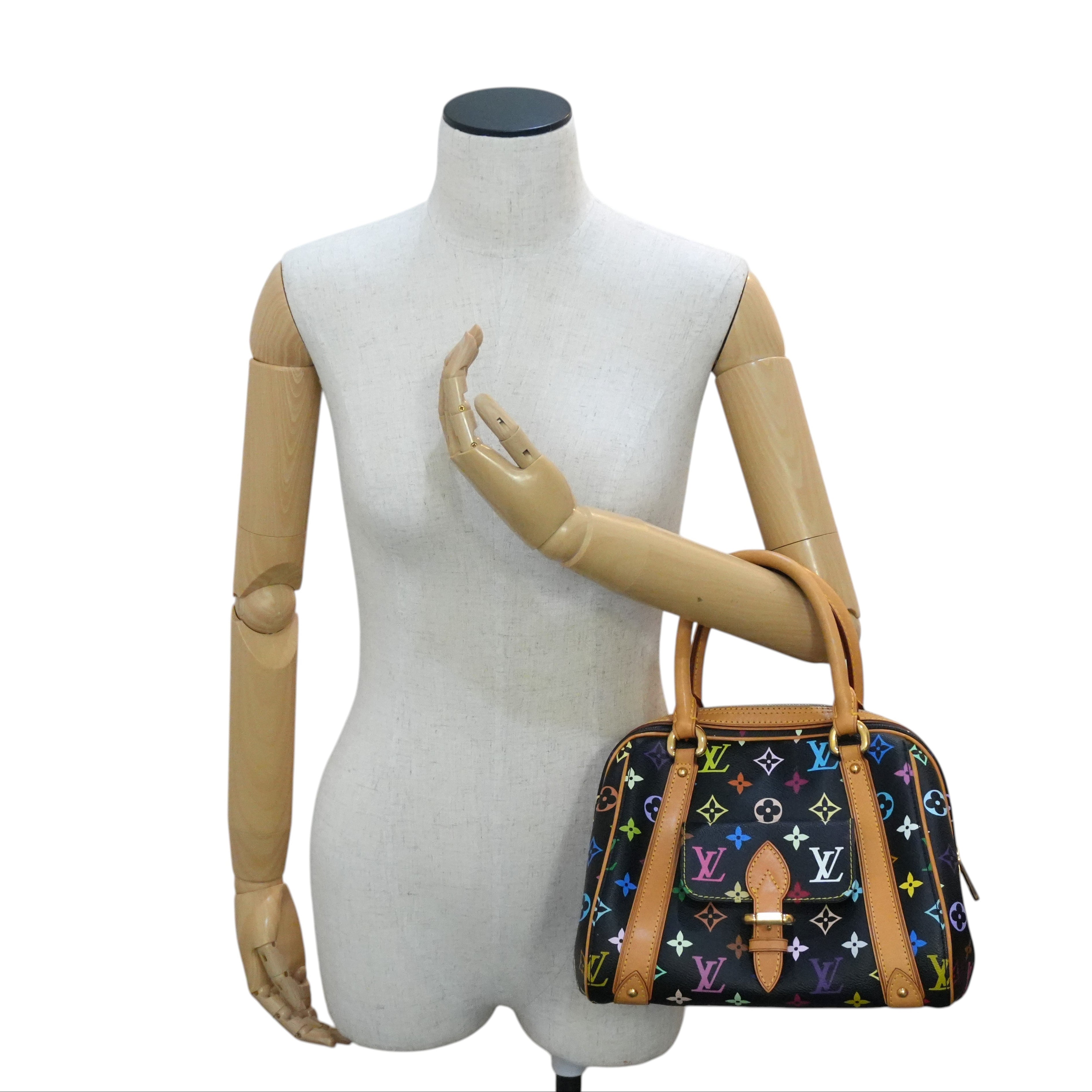 Pre-owned Louis Vuitton Multicolor Priscilla Handbag Black
