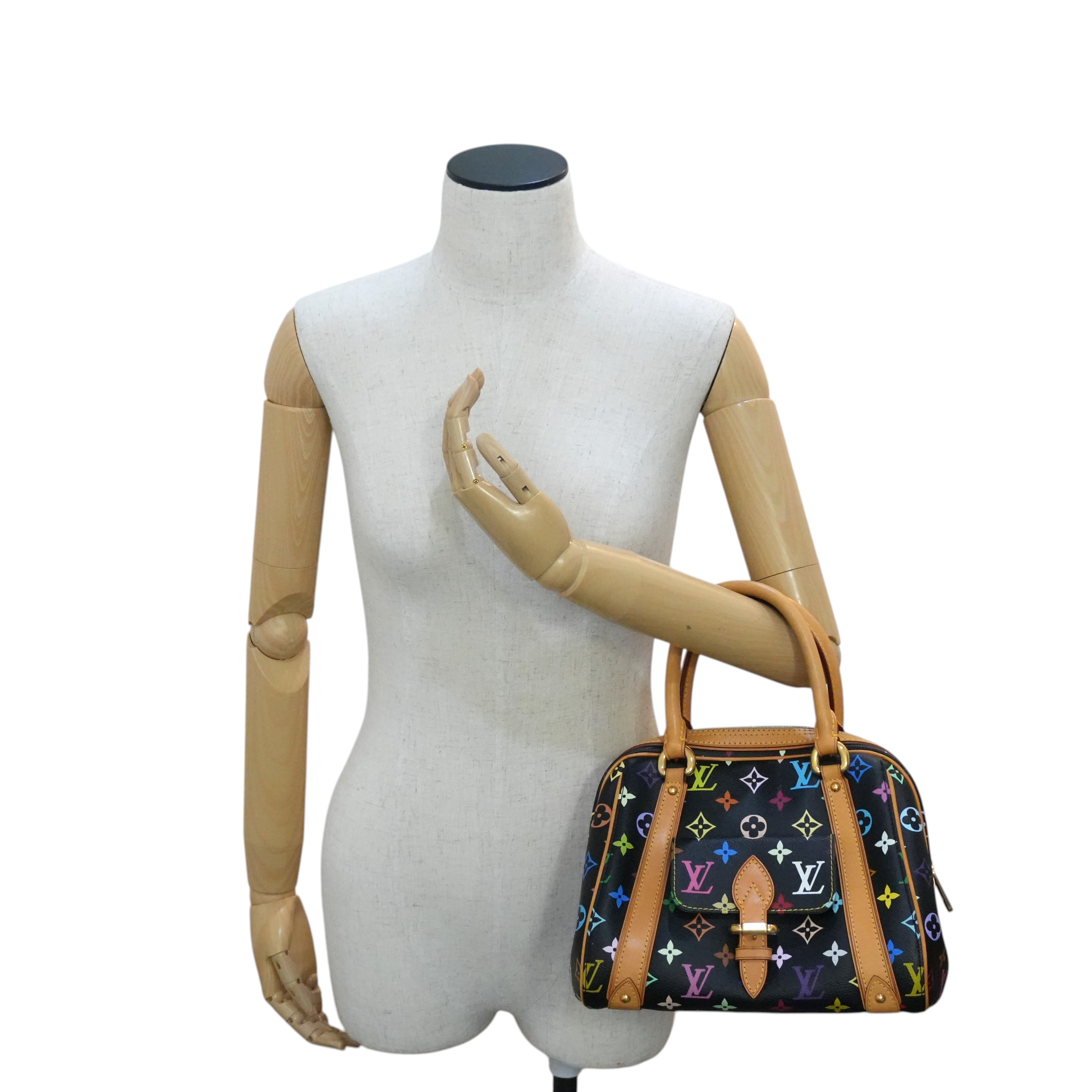 Pre-owned Louis Vuitton Multicolor Priscilla Handbag Black
