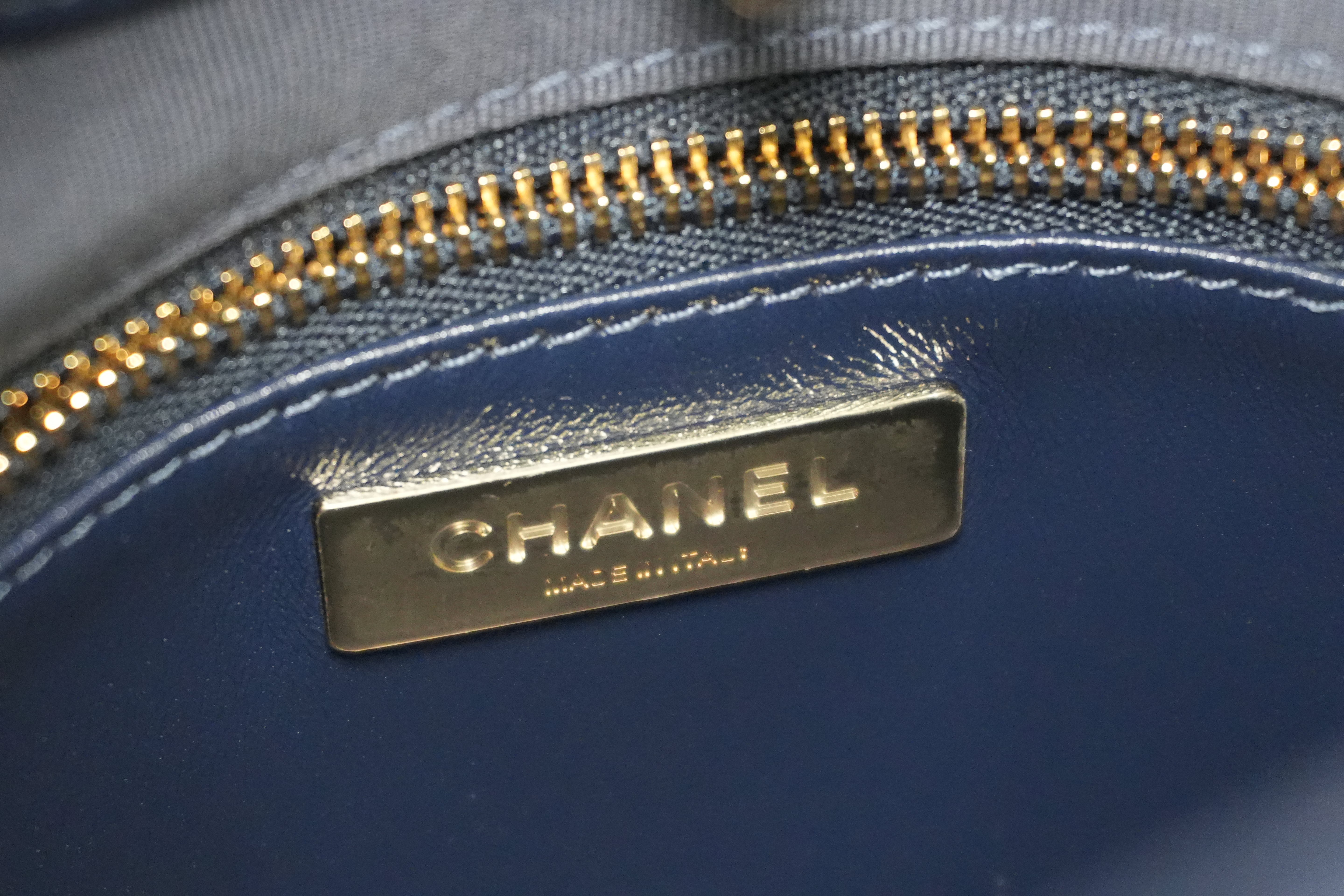 Pre-owned Chanel 31 Mini Shopping Shoulder Bag Blue