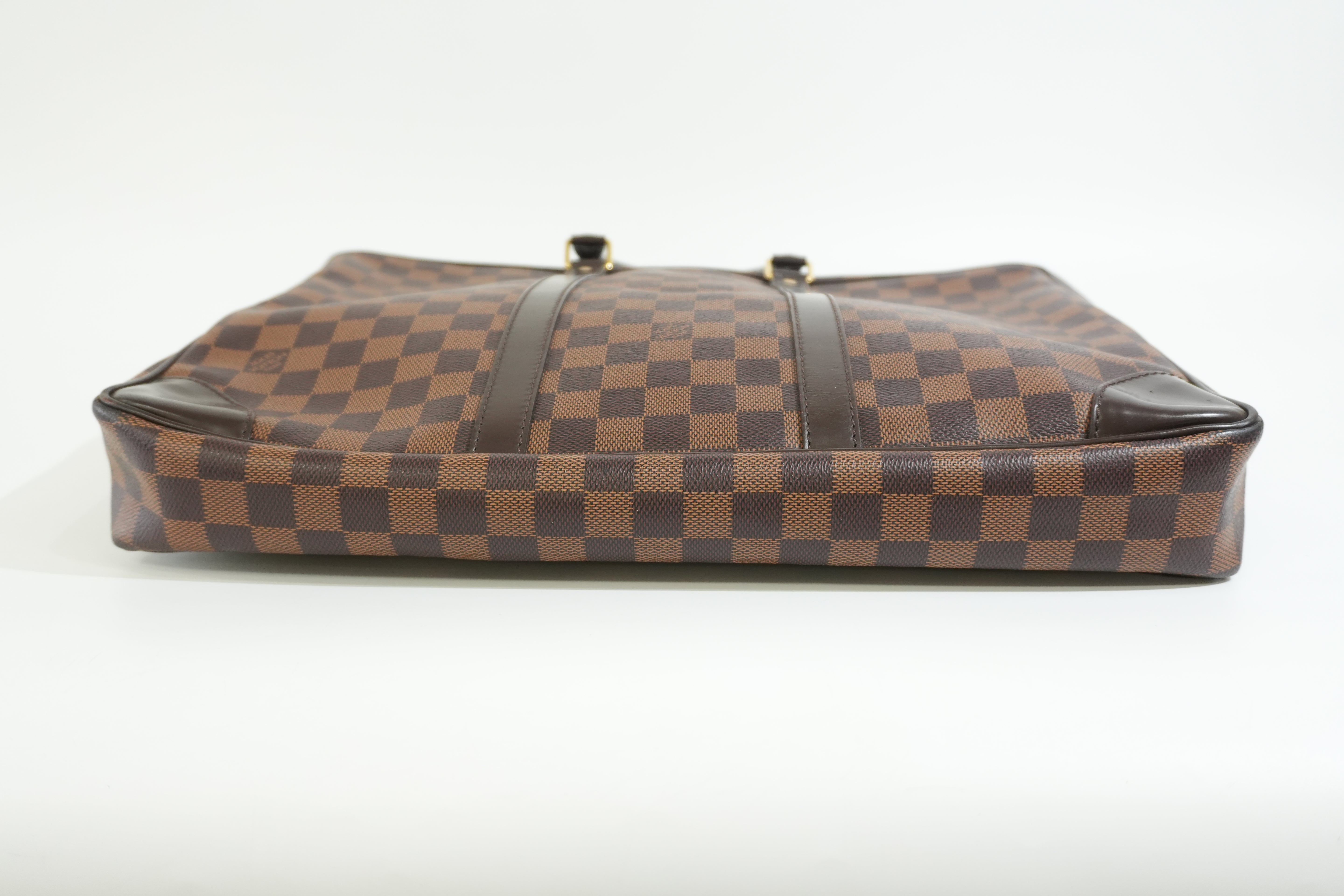 Pre-owned Louis Vuitton Damier Ebene Porte Documents Briefcase