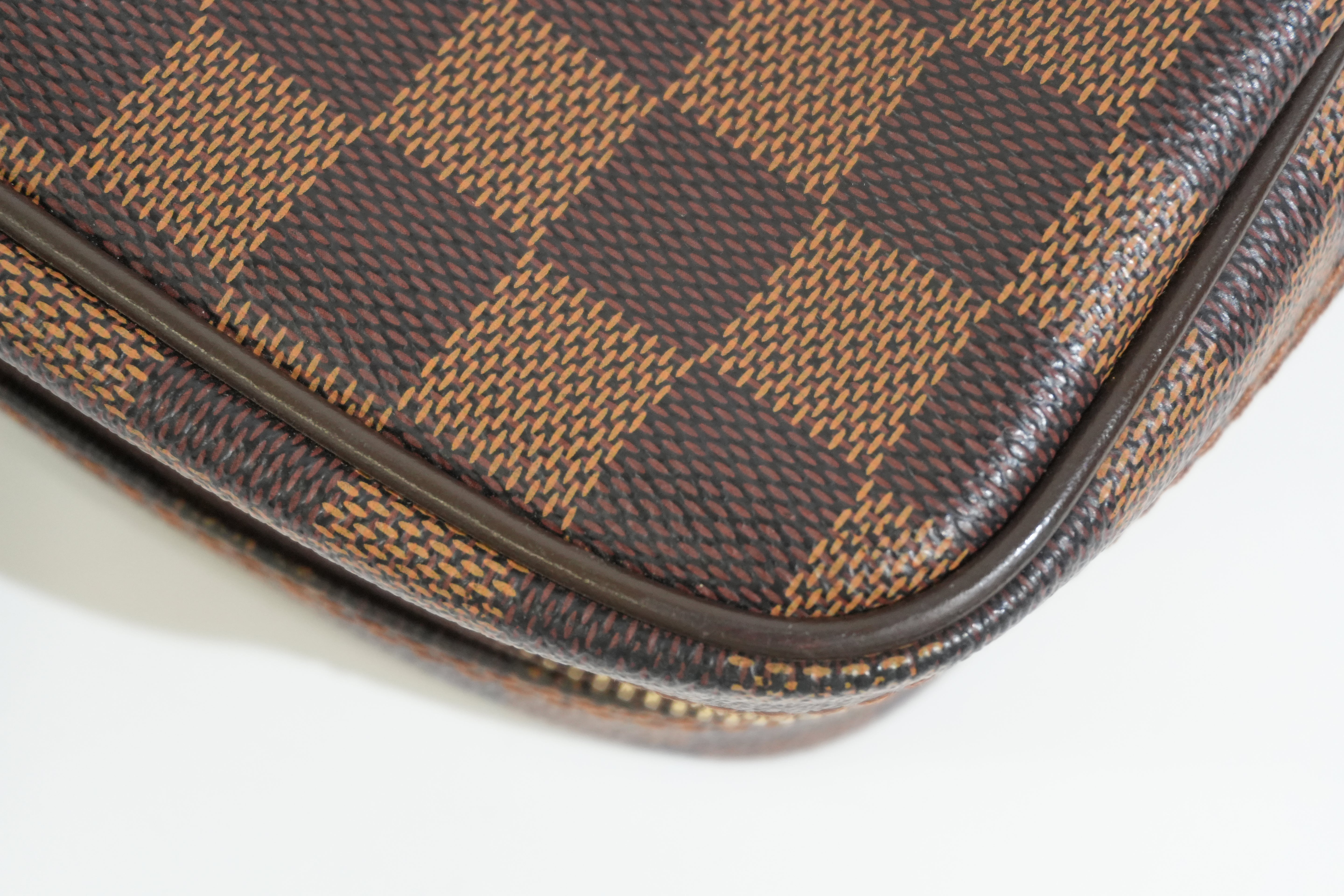Pre-owned Louis Vuitton Damier Ebene Porte Documents Briefcase