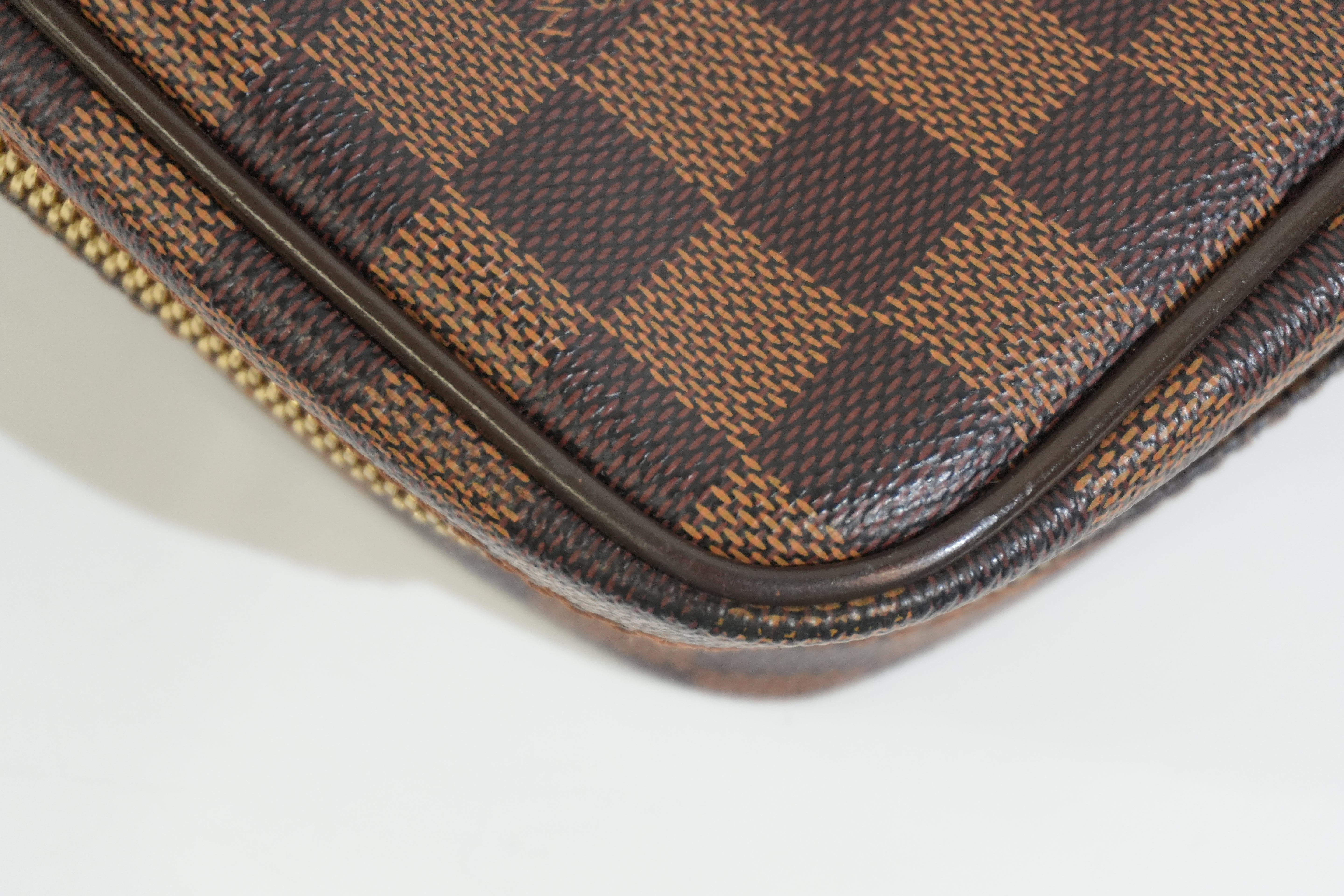 Pre-owned Louis Vuitton Damier Ebene Porte Documents Briefcase