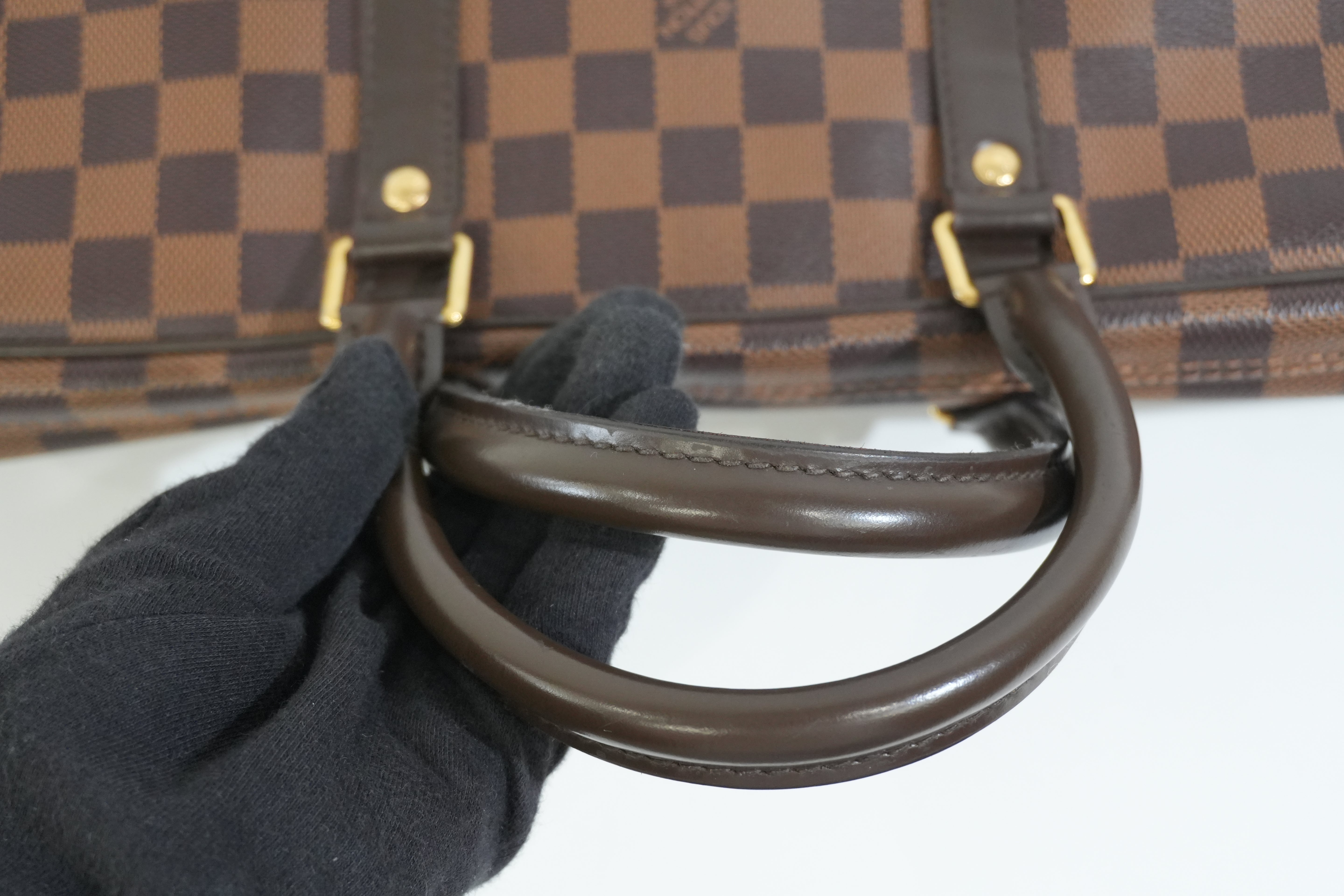 Pre-owned Louis Vuitton Damier Ebene Porte Documents Briefcase