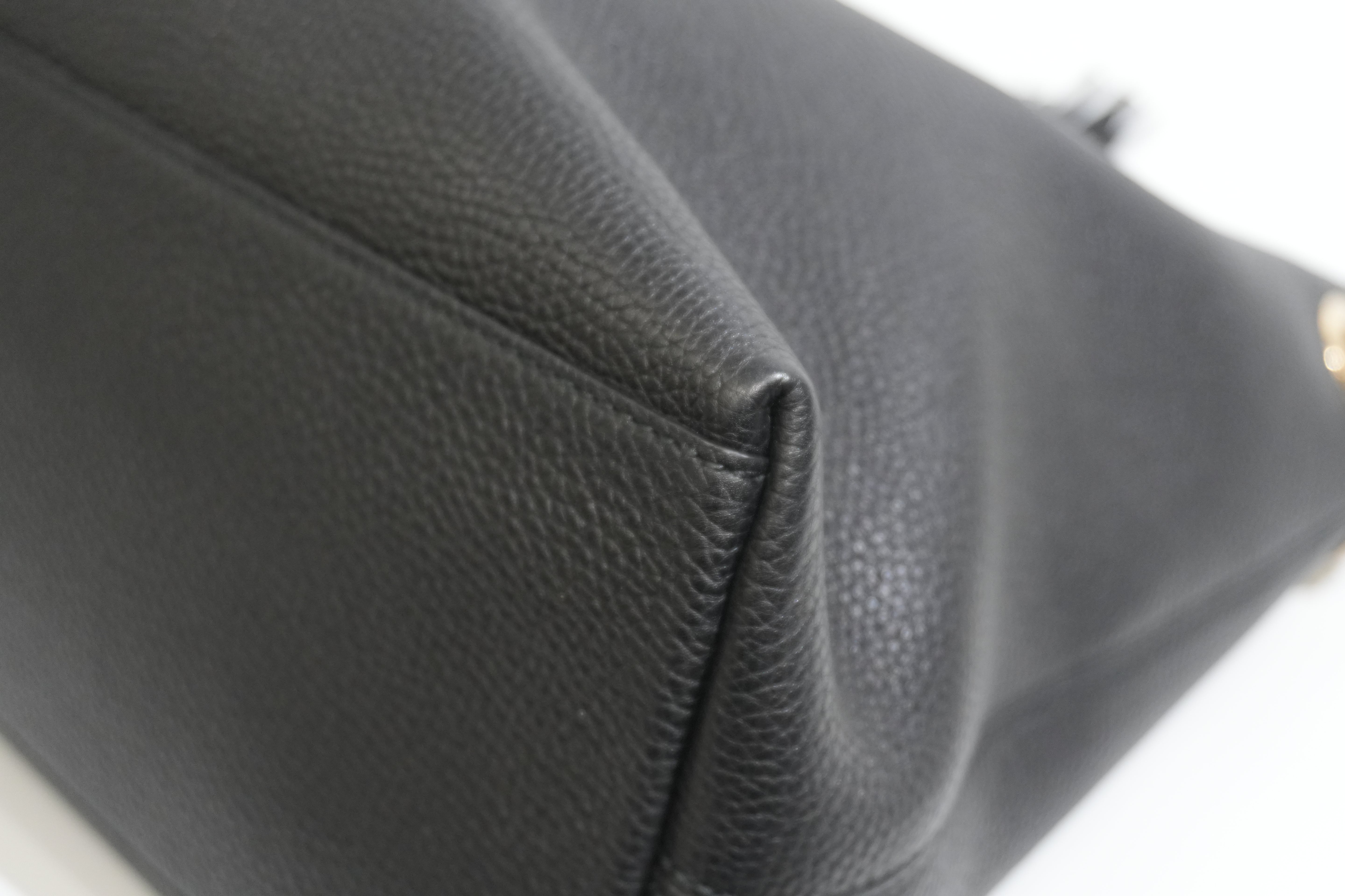 Pre-owned Gucci Soho Chain Tote Bag Black