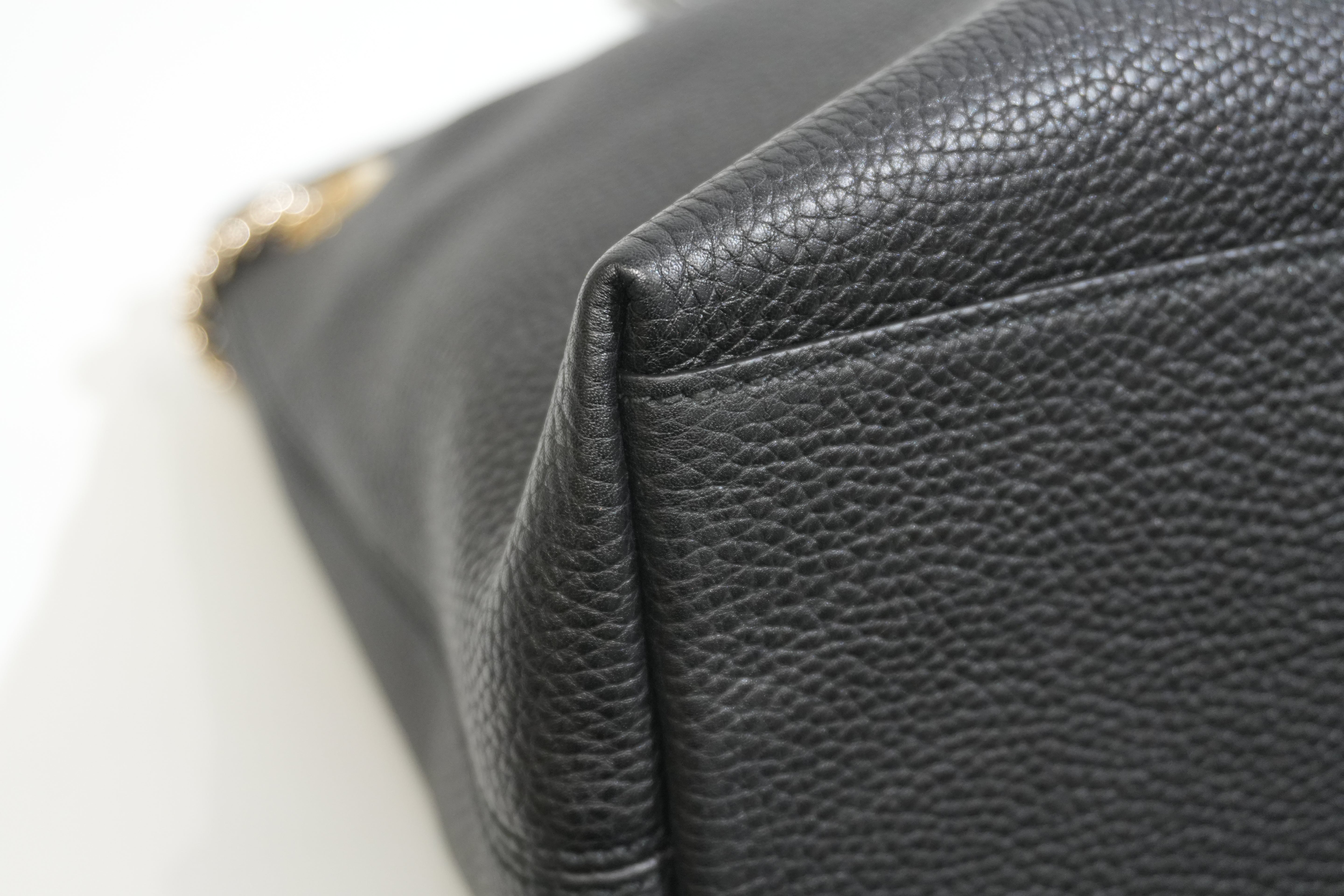 Pre-owned Gucci Soho Chain Tote Bag Black