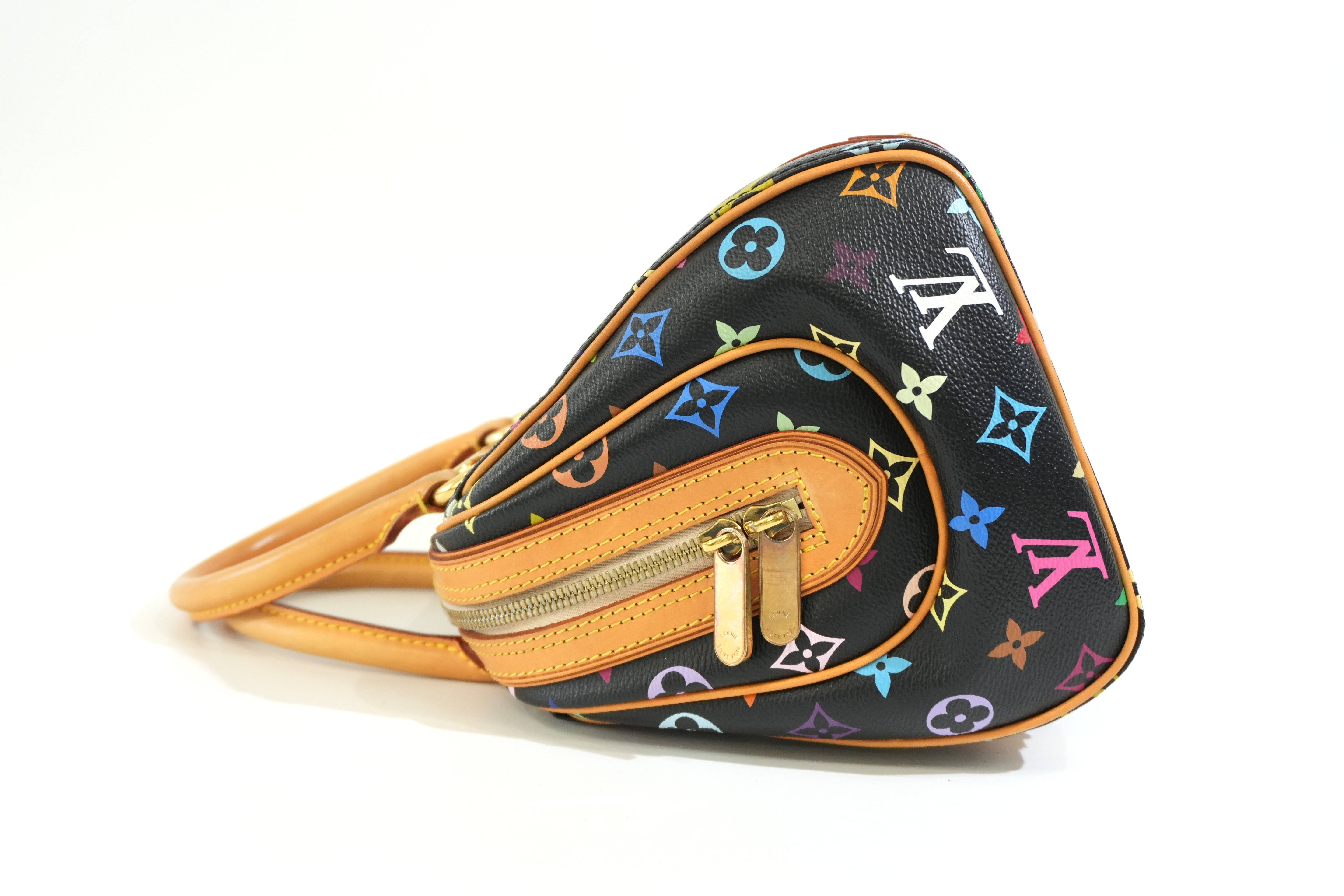 Pre-owned Louis Vuitton Multicolor Priscilla Handbag Black