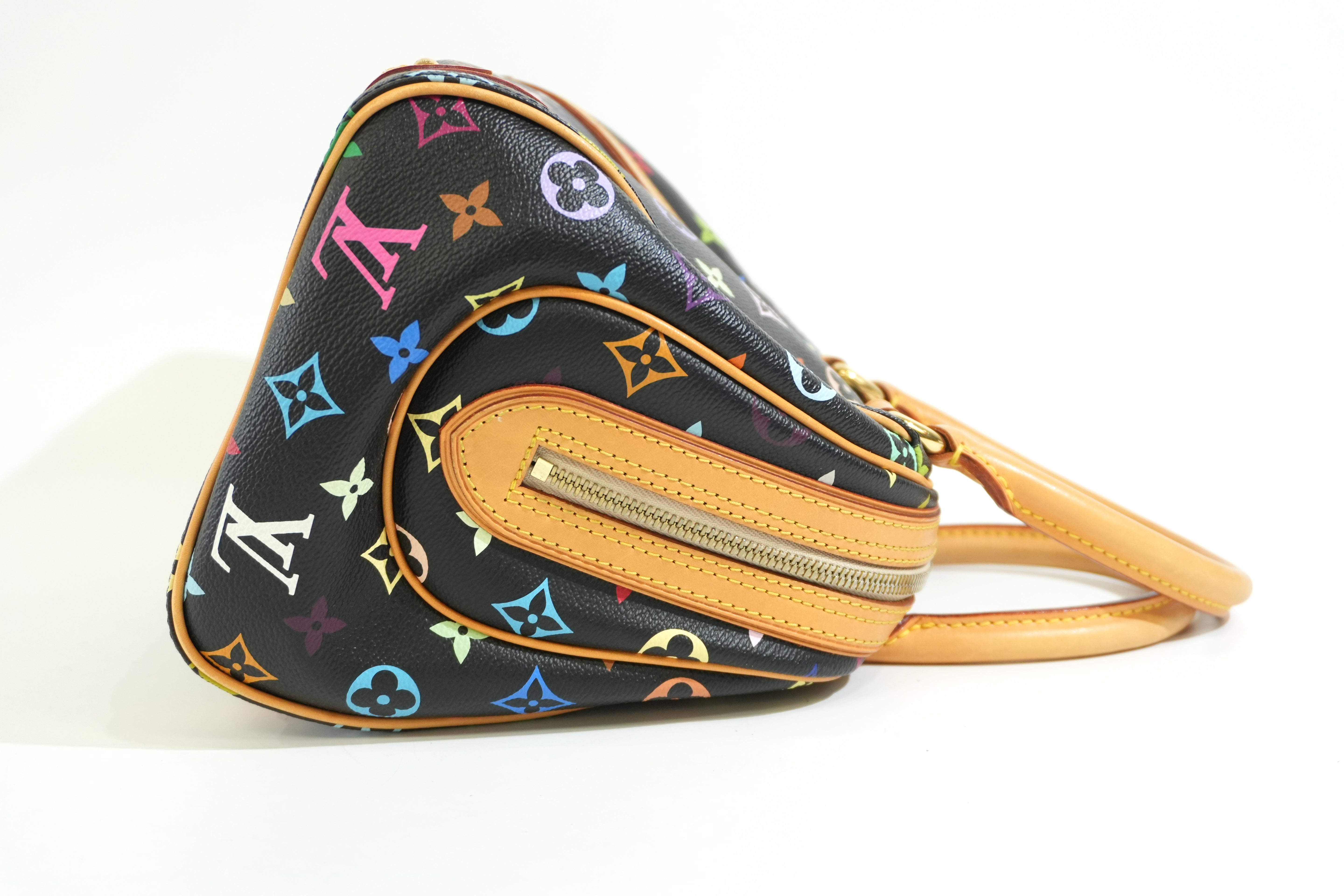 Pre-owned Louis Vuitton Multicolor Priscilla Handbag Black