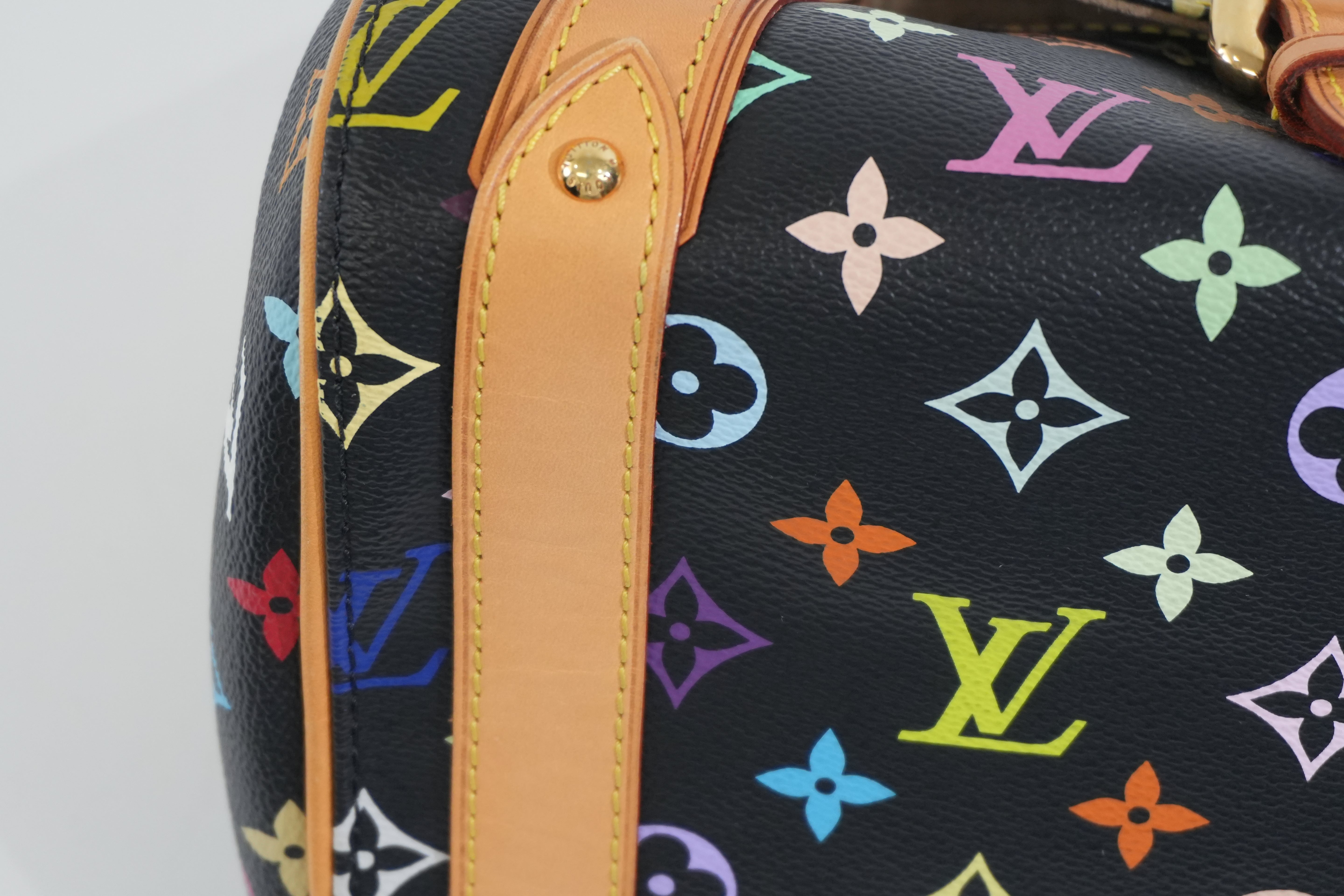 Pre-owned Louis Vuitton Multicolor Priscilla Handbag Black