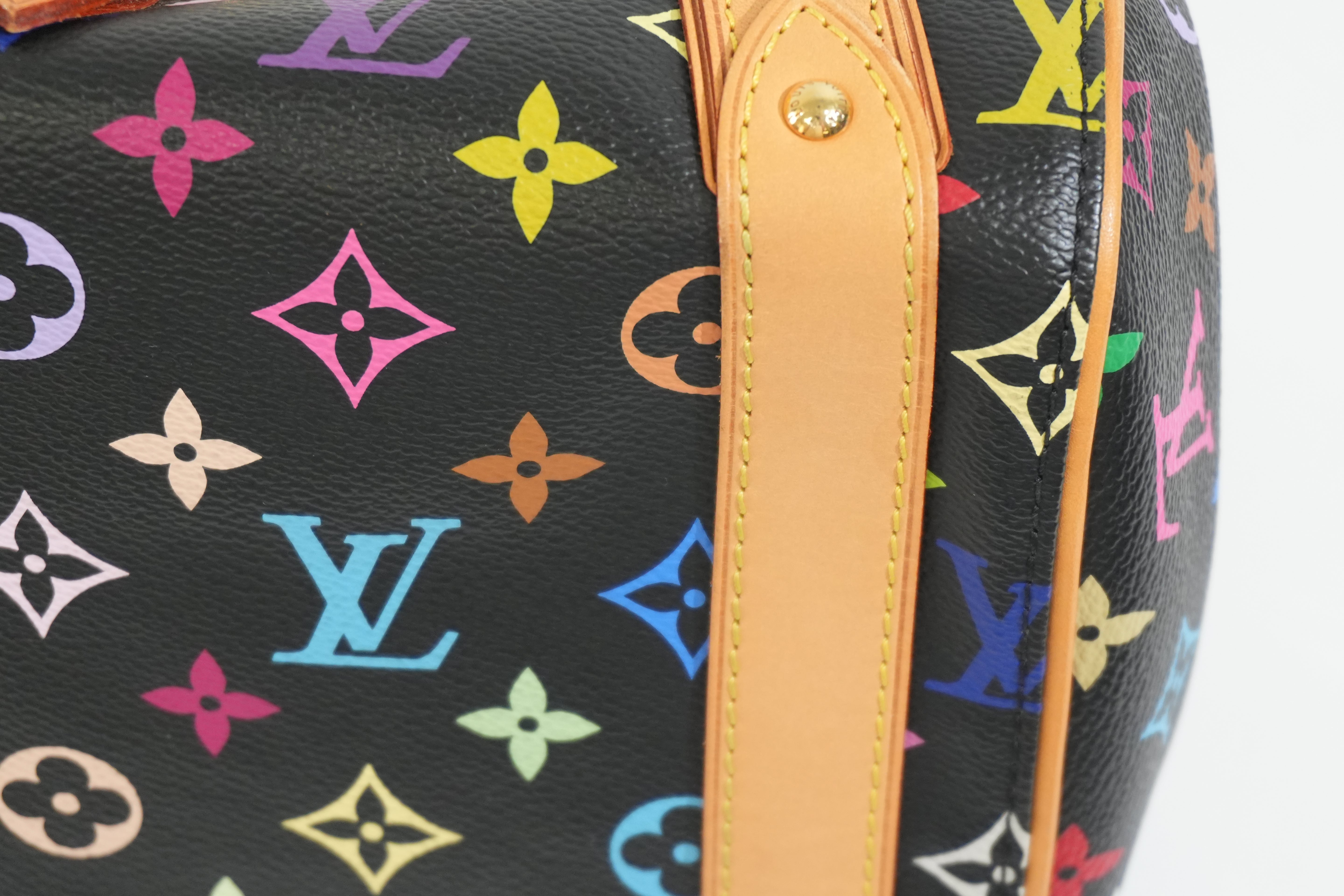 Pre-owned Louis Vuitton Multicolor Priscilla Handbag Black