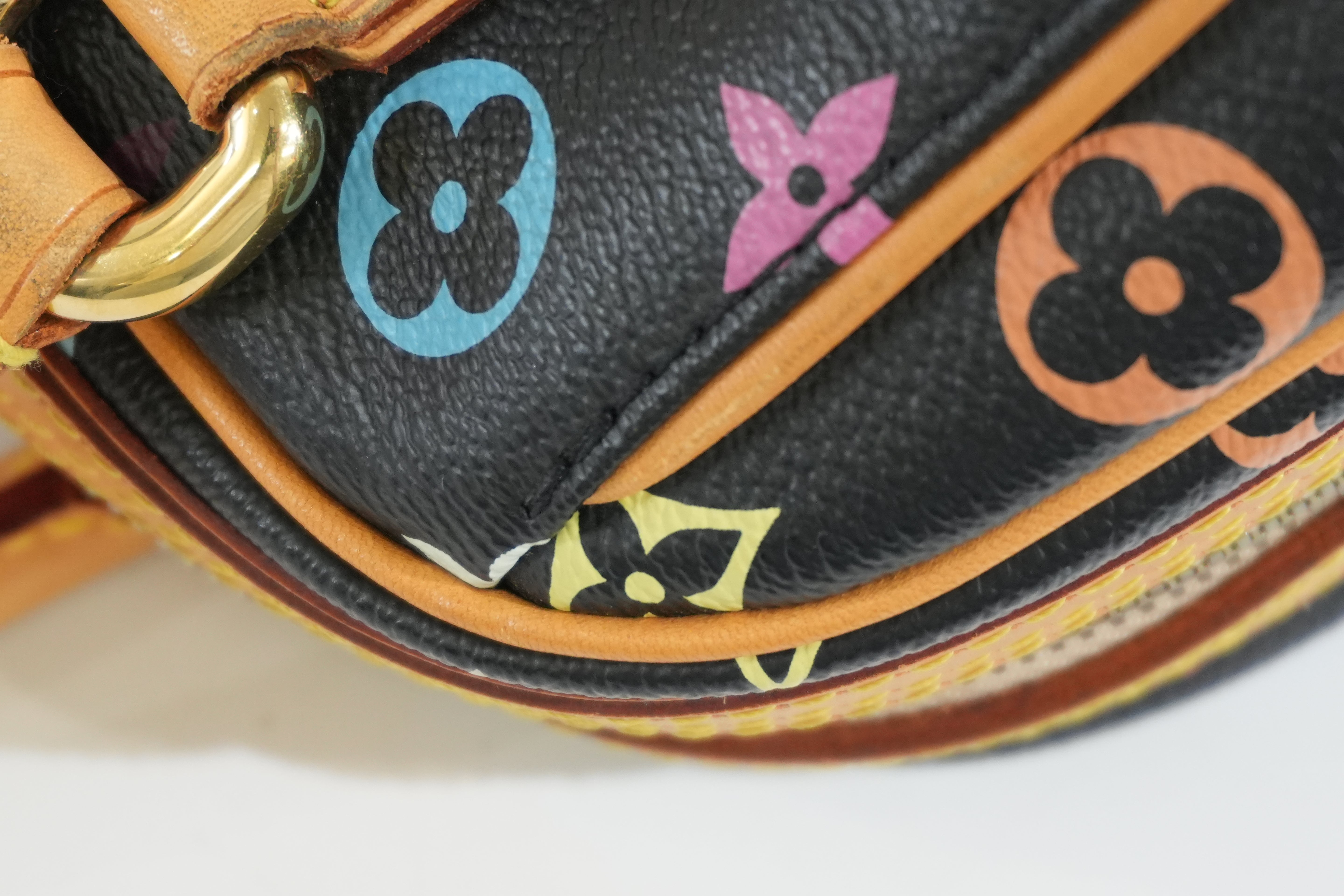Pre-owned Louis Vuitton Multicolor Priscilla Handbag Black