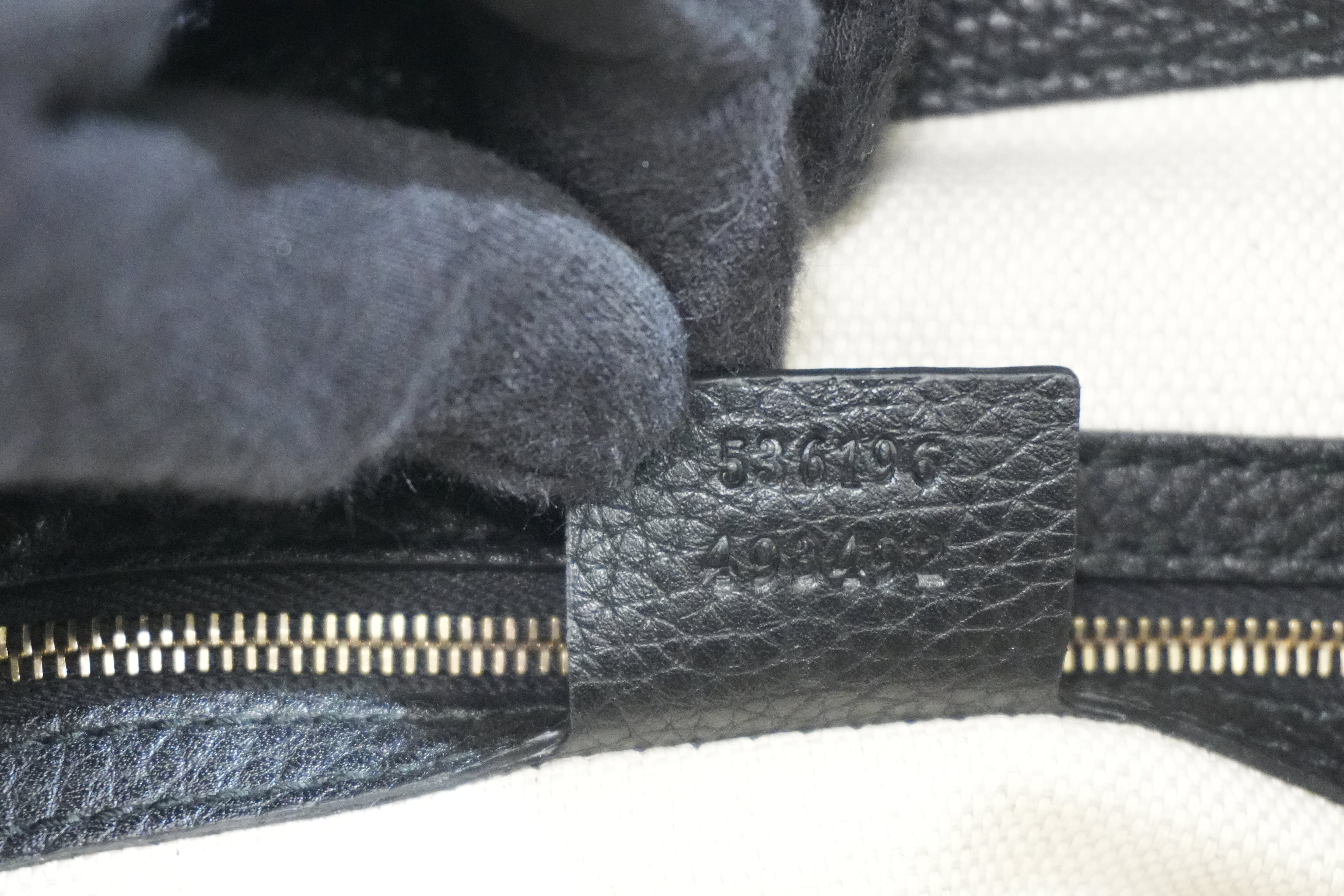 Pre-owned Gucci Soho Chain Tote Bag Black