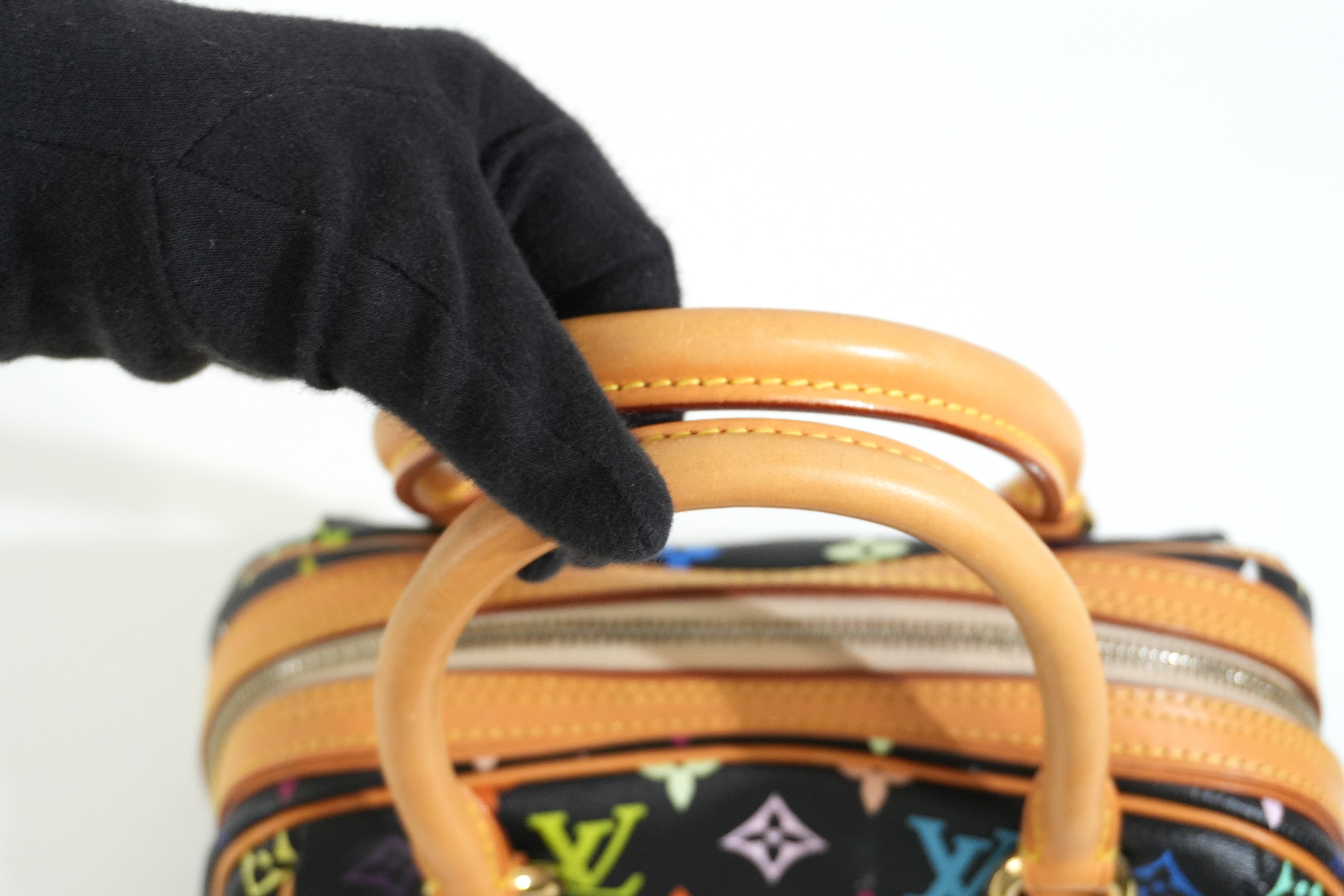 Pre-owned Louis Vuitton Multicolor Priscilla Handbag Black