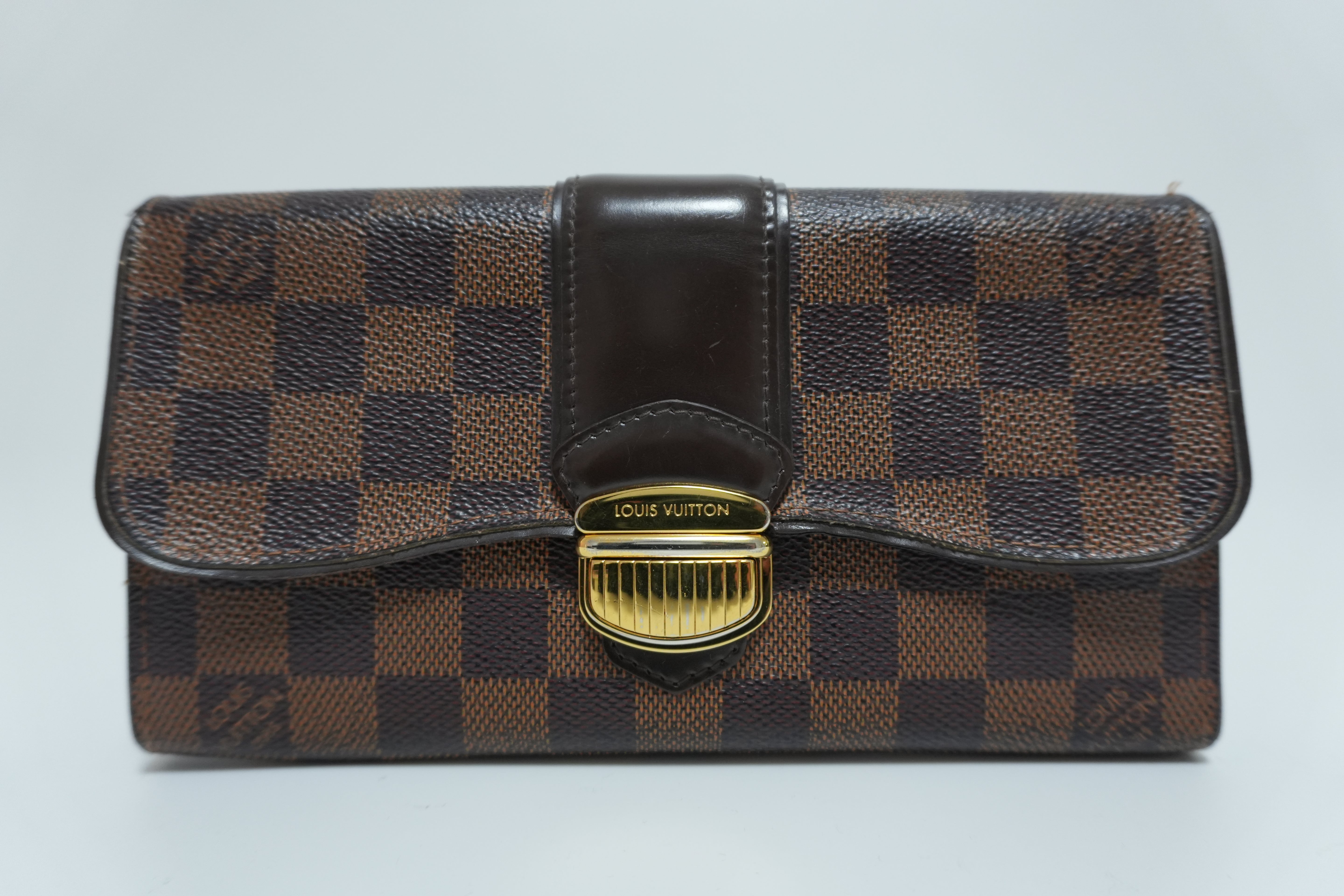 Louis Vuitton Damier Ebene Portefeuille Sistine Wallet Used