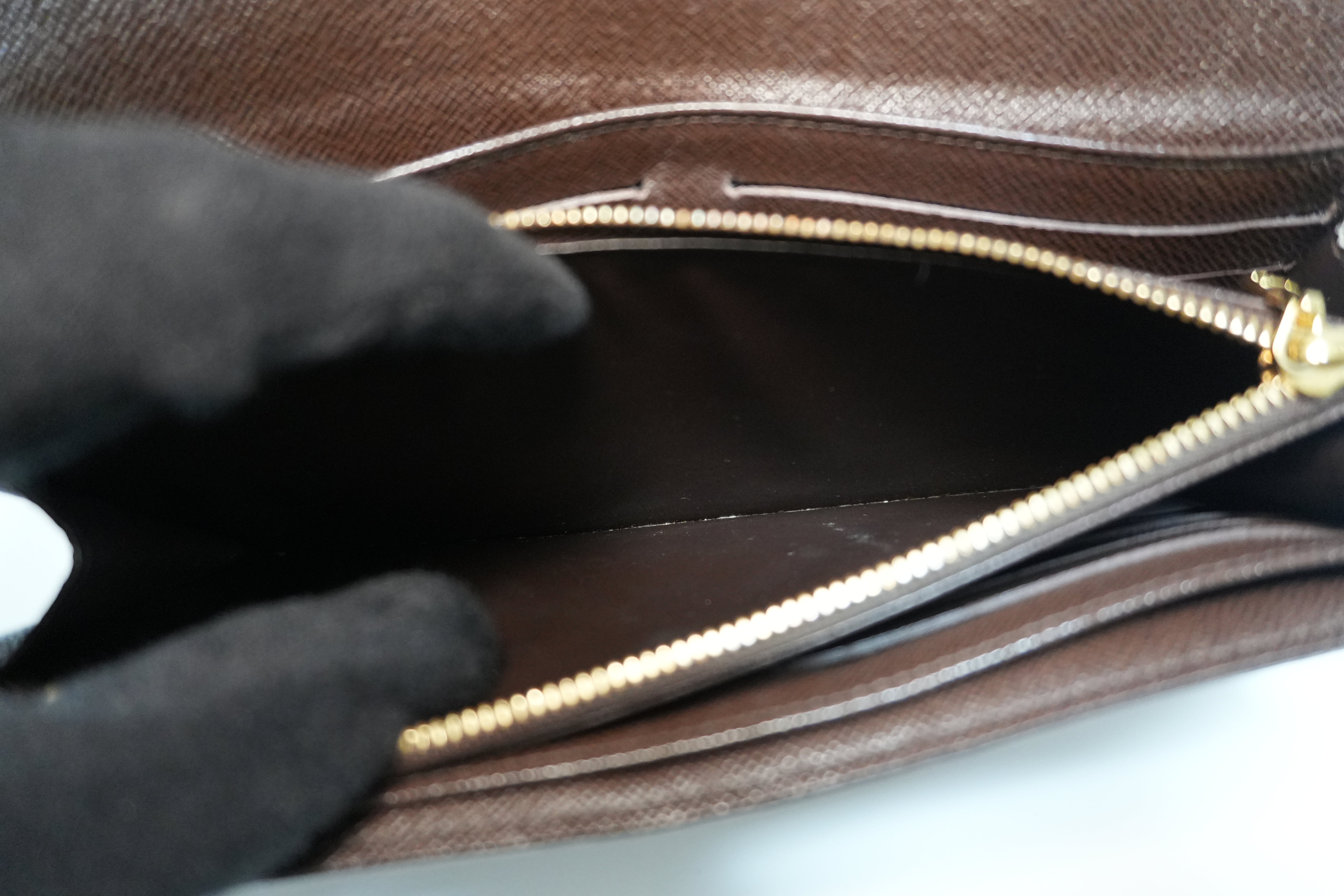 Louis Vuitton Damier Ebene Portefeuille Sistine Wallet Used