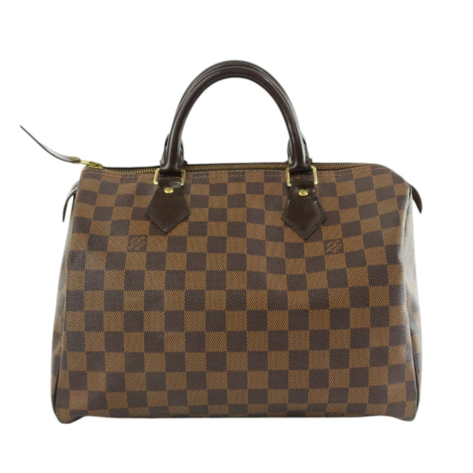 Louis Vuitton Damier Ebene Speedy 30 Handbag Used