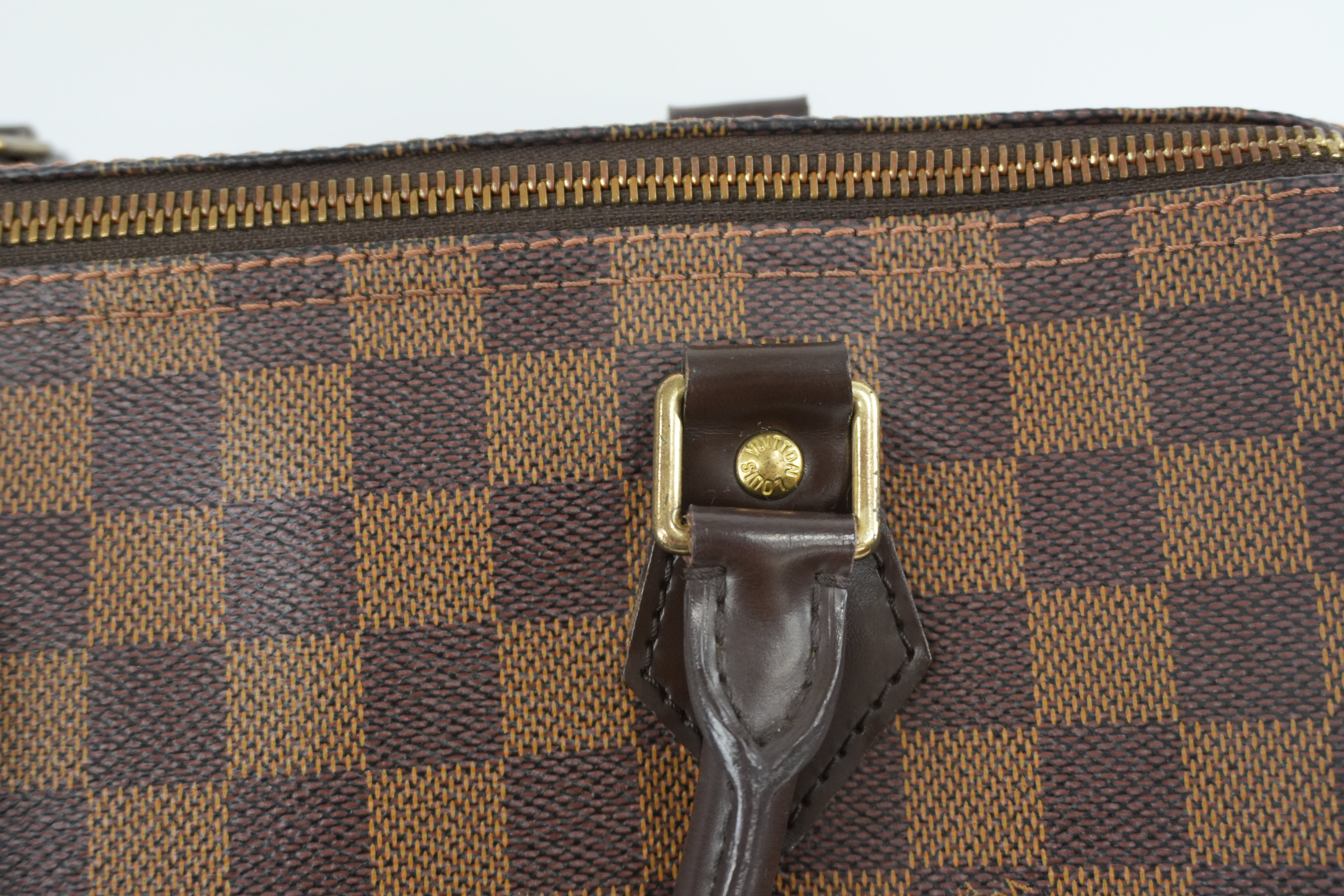 Louis Vuitton Damier Ebene Speedy 30 Handbag Used