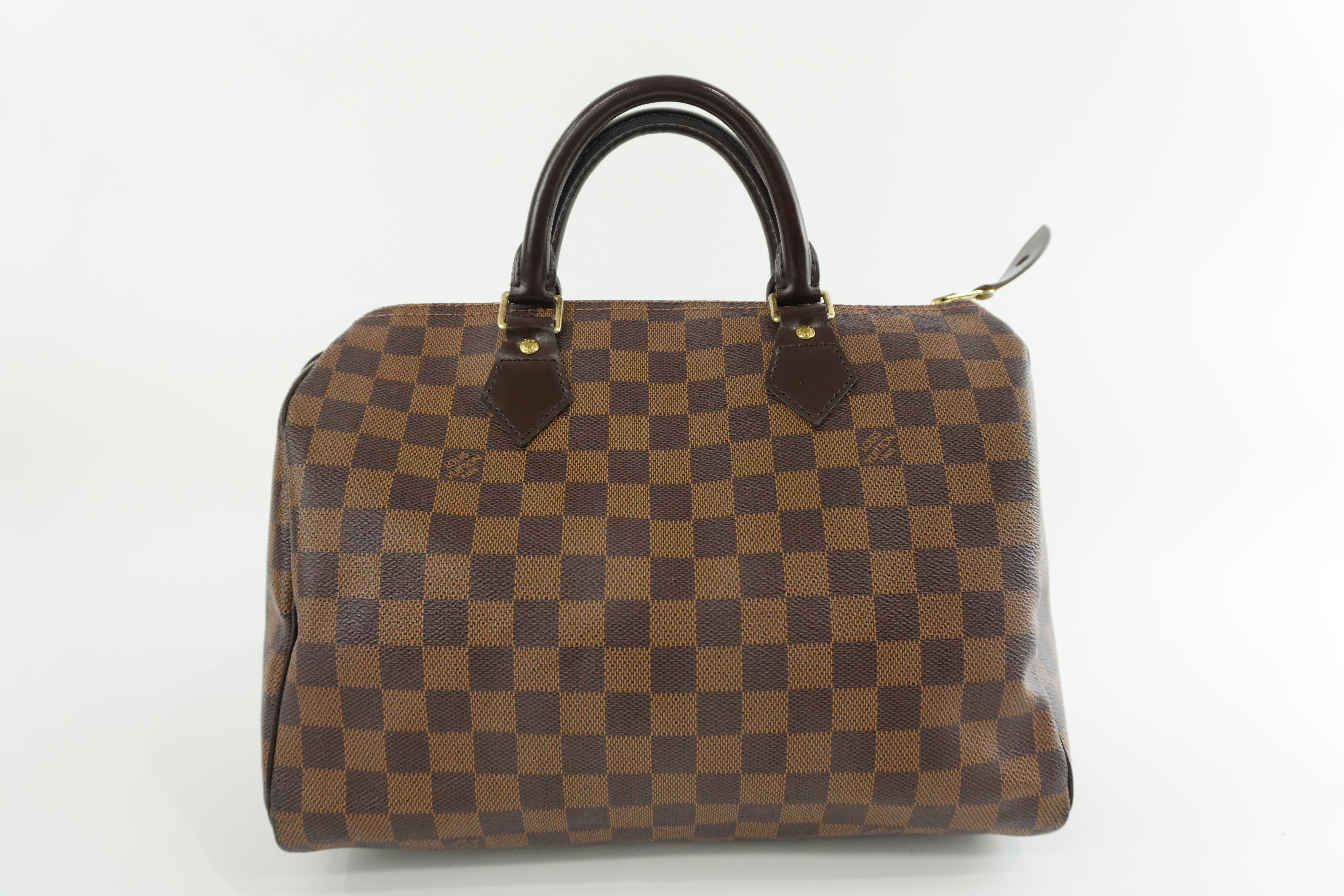 Louis Vuitton Damier Ebene Speedy 30 Handbag Used