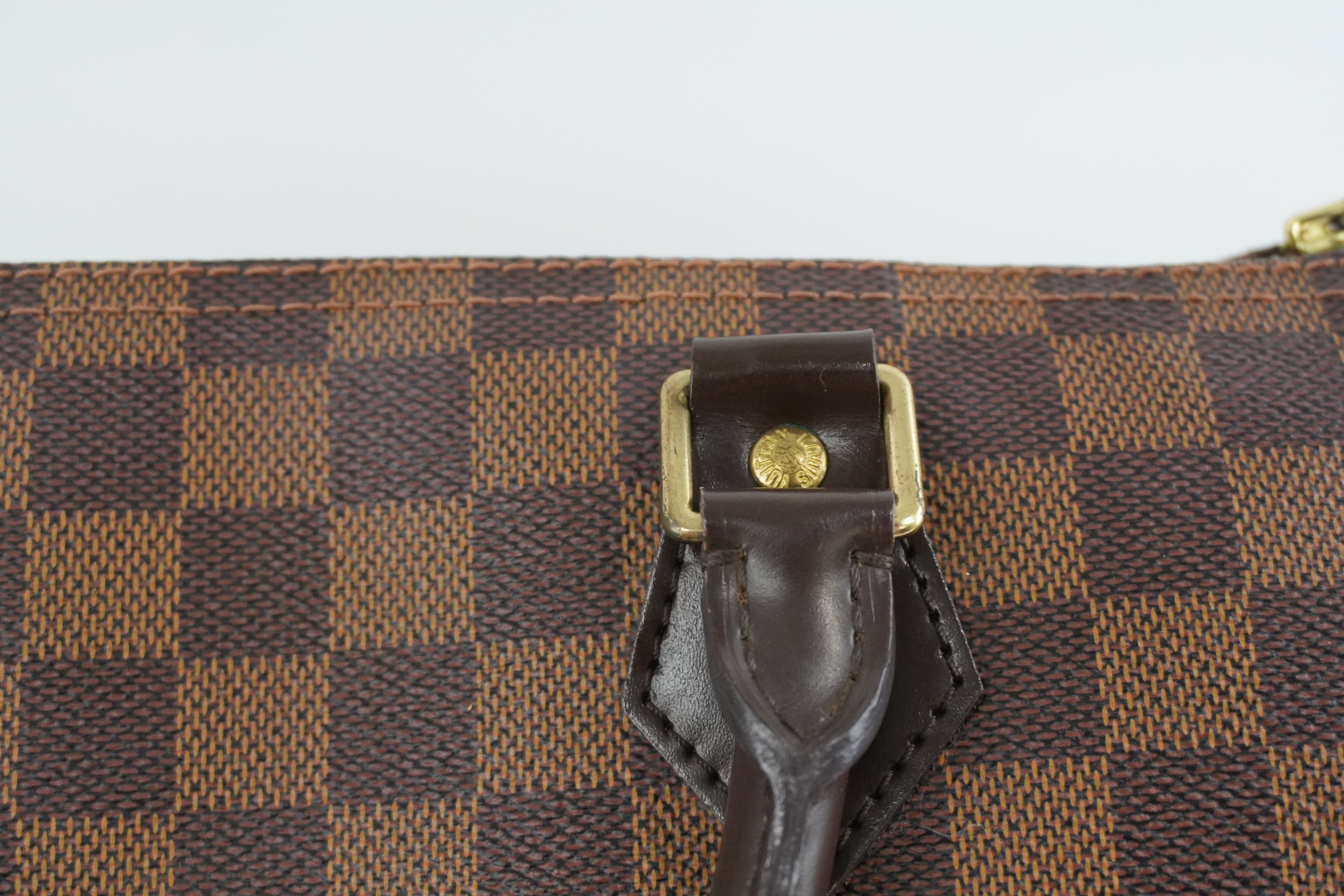 Louis Vuitton Damier Ebene Speedy 30 Handbag Used