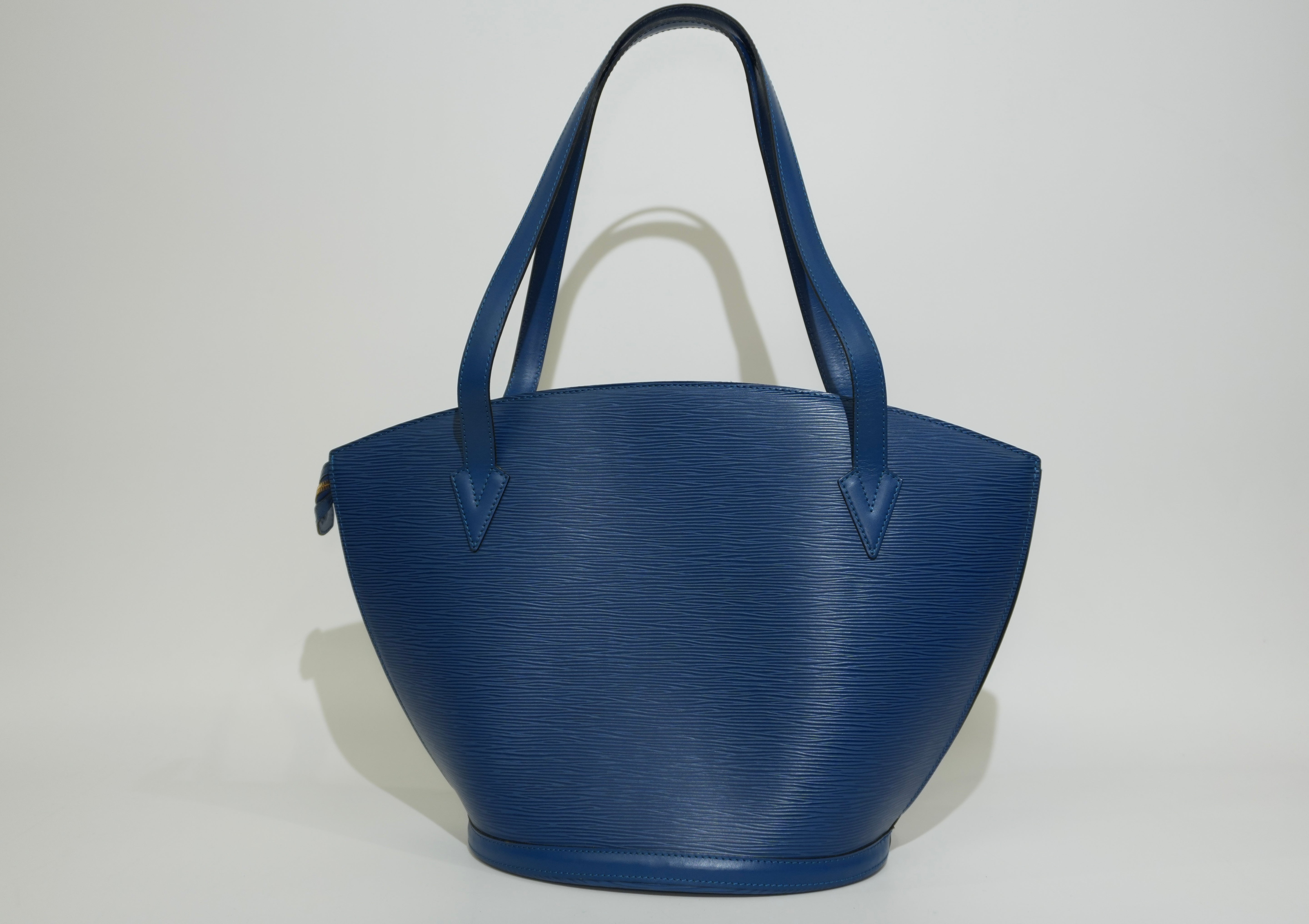 Pre-owned Louis Vuitton Epi Saint Jacque Tote Bag Blue