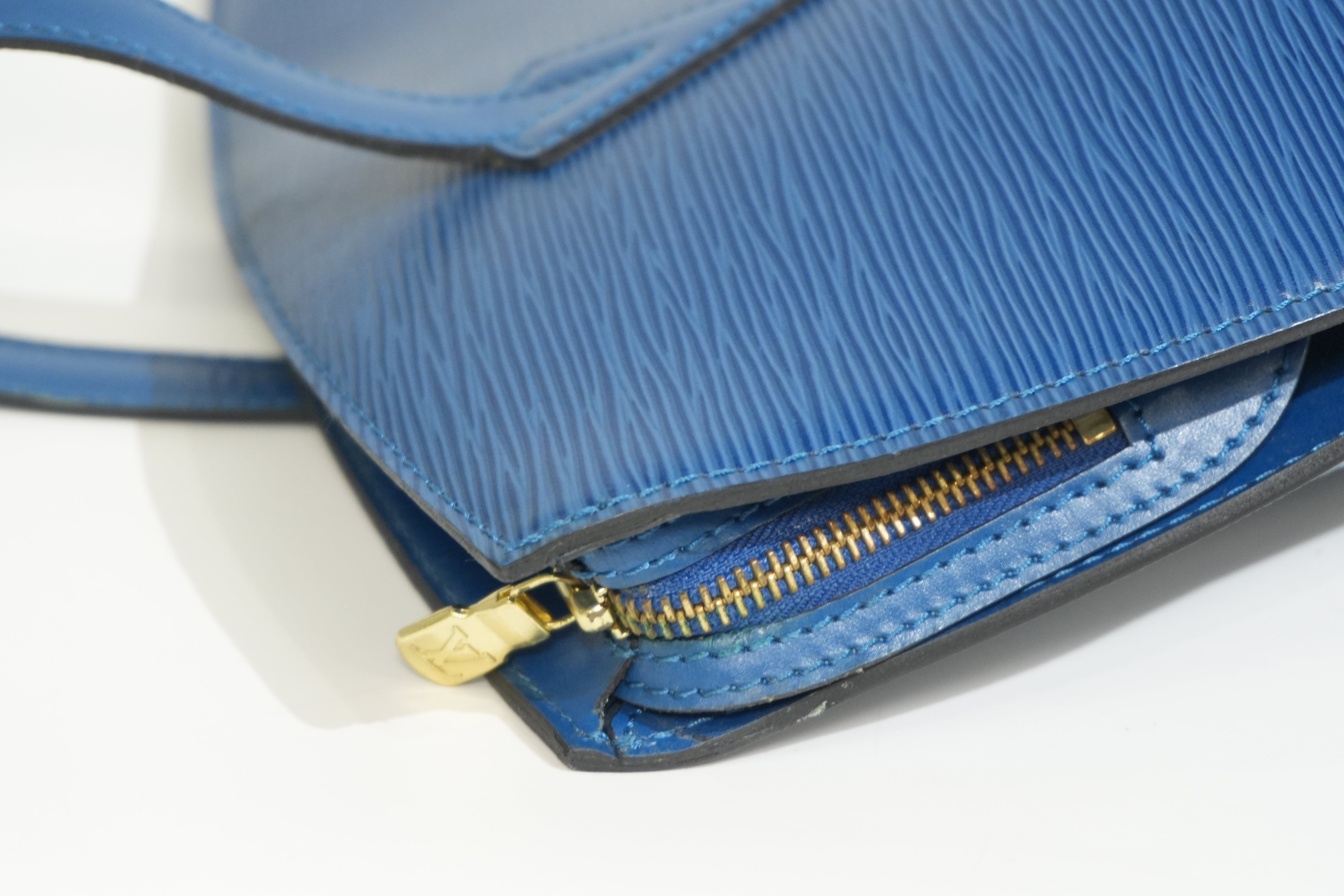 Pre-owned Louis Vuitton Epi Saint Jacque Tote Bag Blue