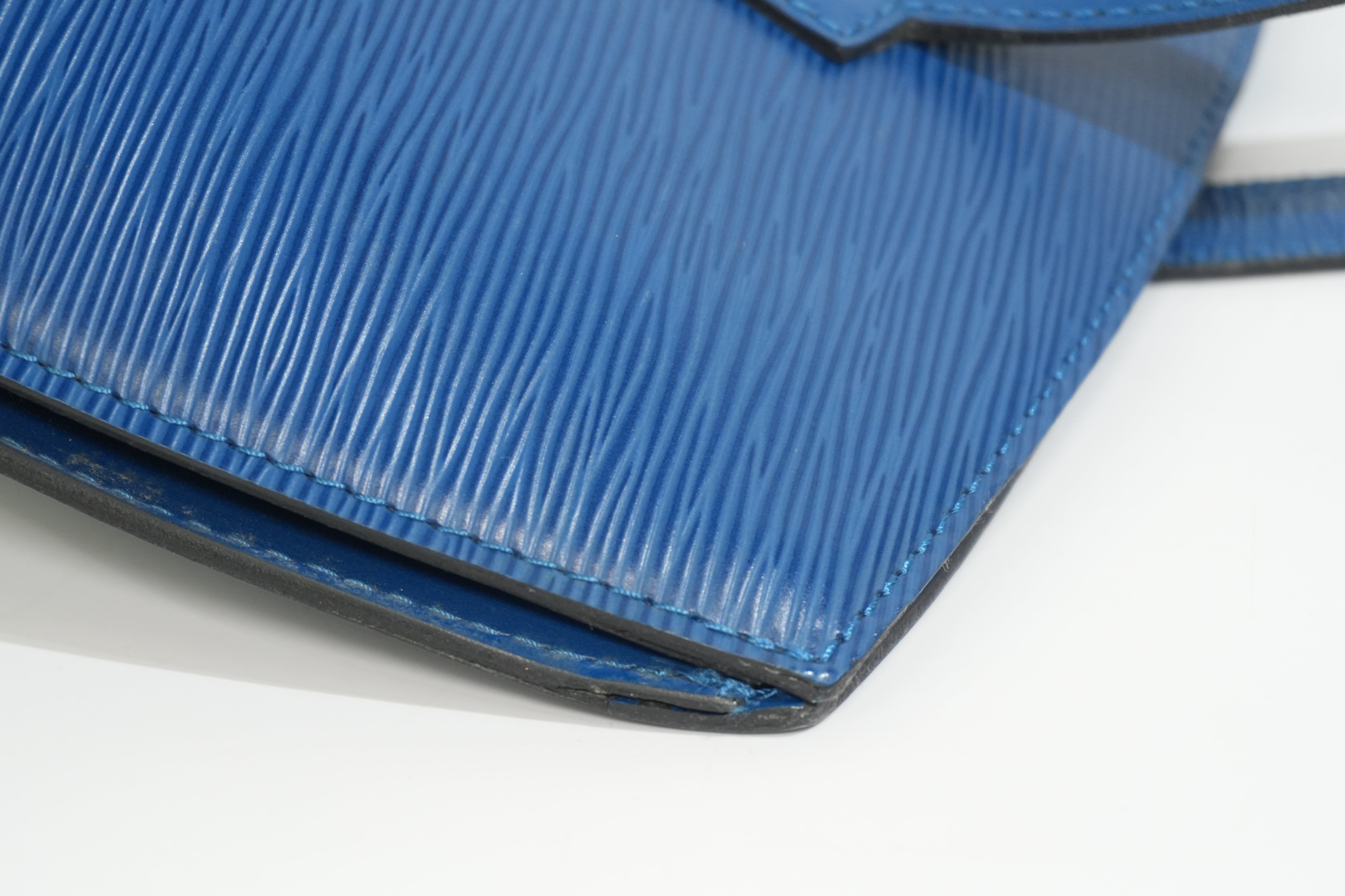 Pre-owned Louis Vuitton Epi Saint Jacque Tote Bag Blue