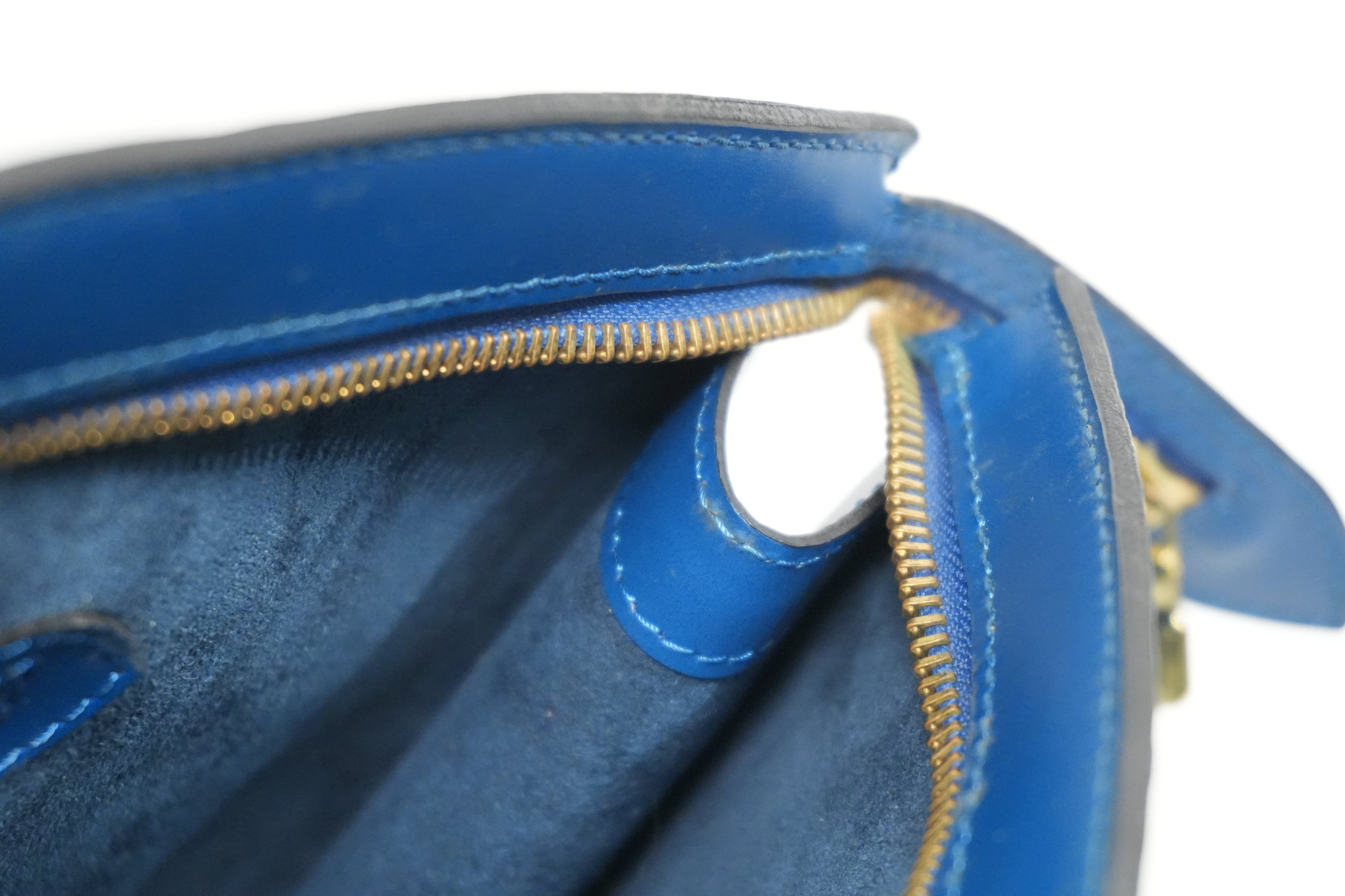 Pre-owned Louis Vuitton Epi Saint Jacque Tote Bag Blue