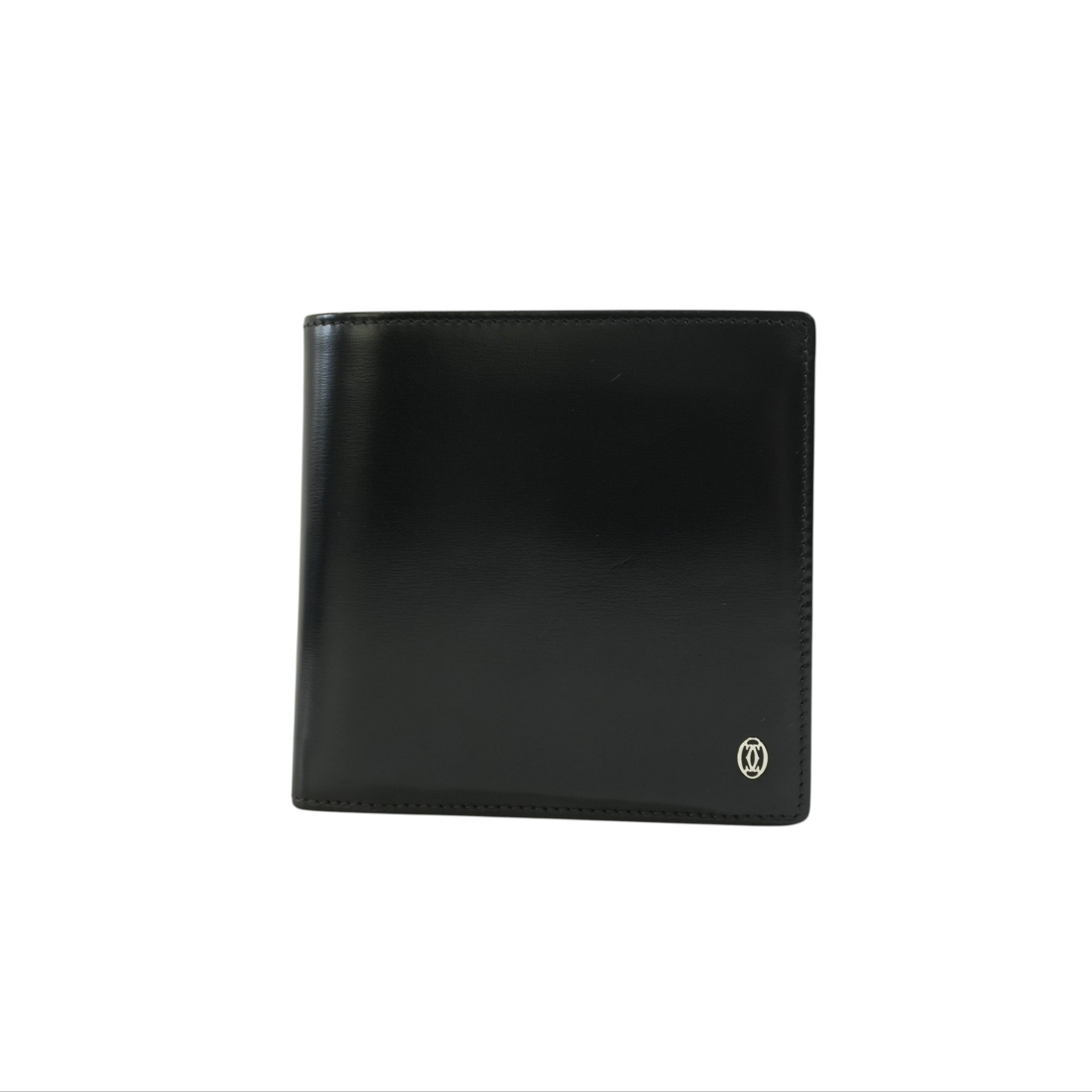 Pre-owned Cartier Compact Wallet Black