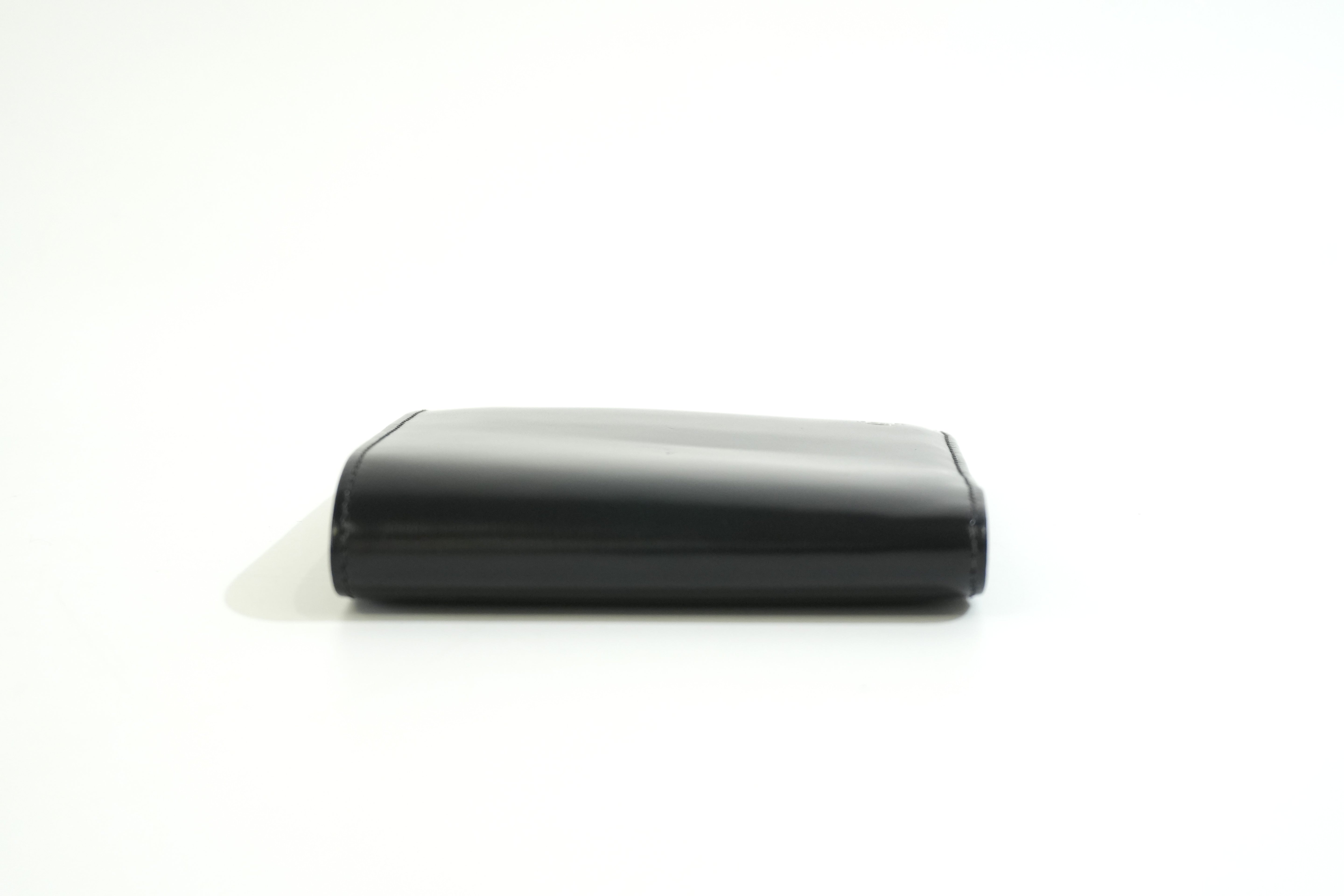 Pre-owned Cartier Compact Wallet Black