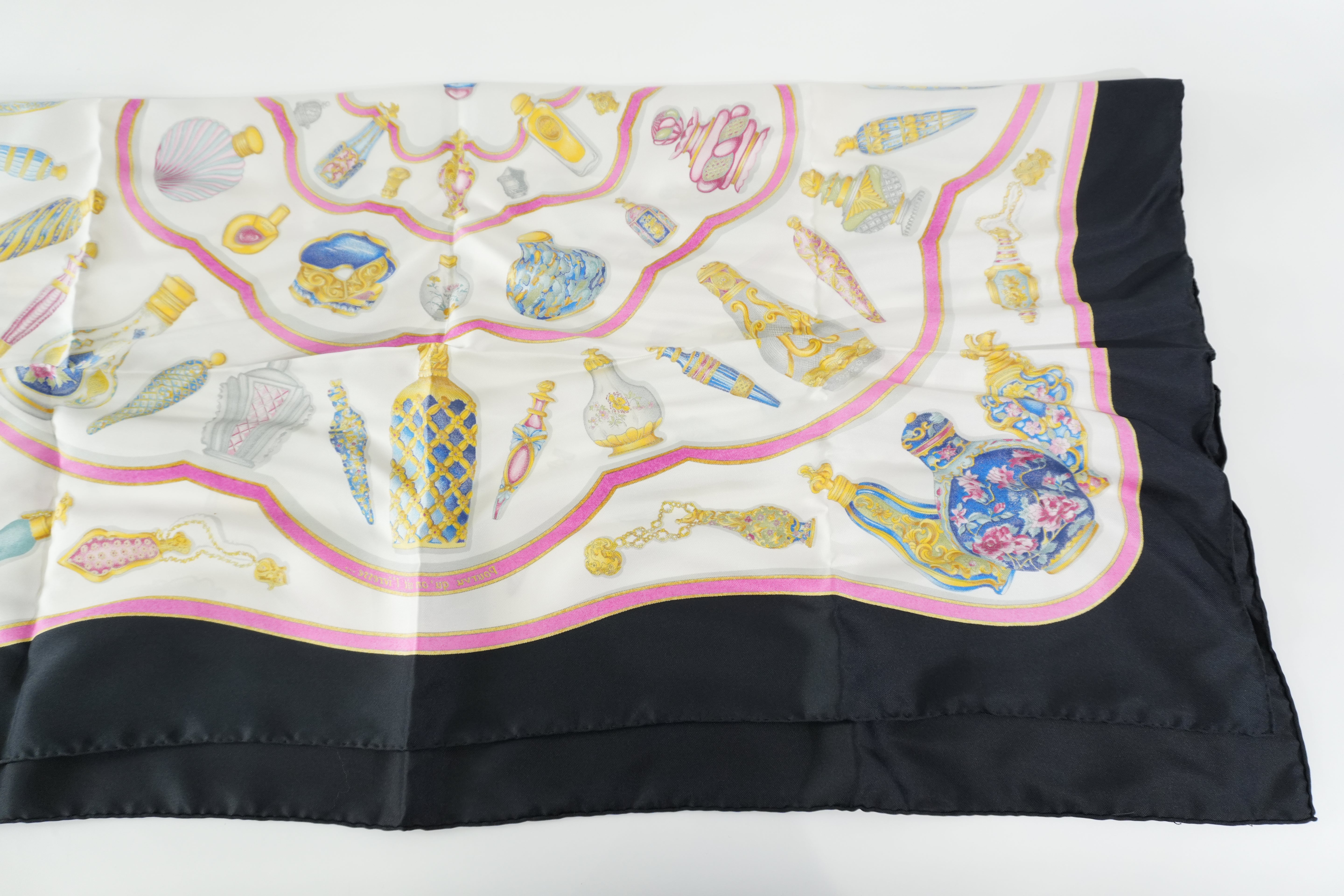 Pre-owned Hermes Scarf Black and Pink