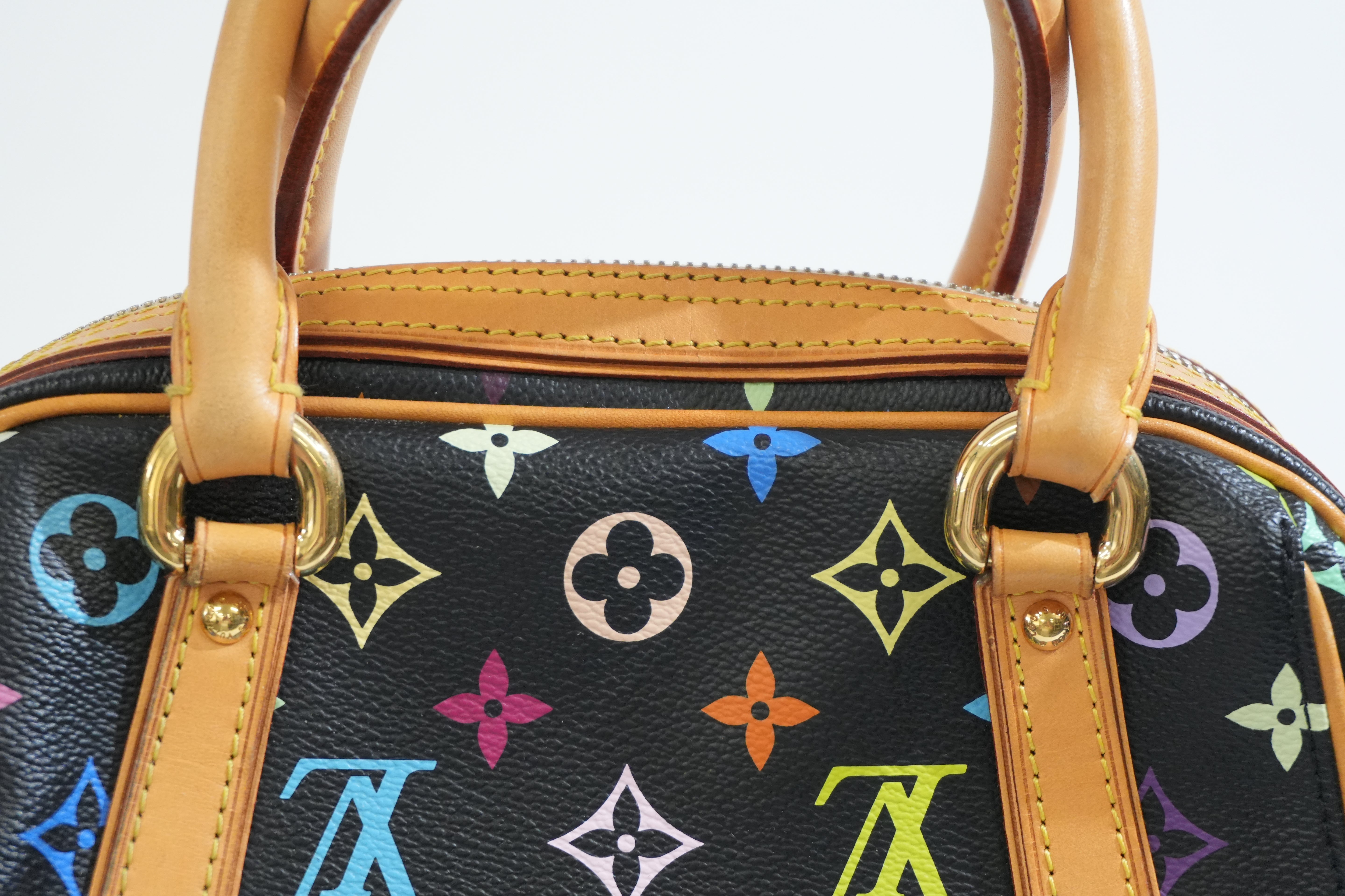 Pre-owned Louis Vuitton Multicolor Priscilla Handbag Black