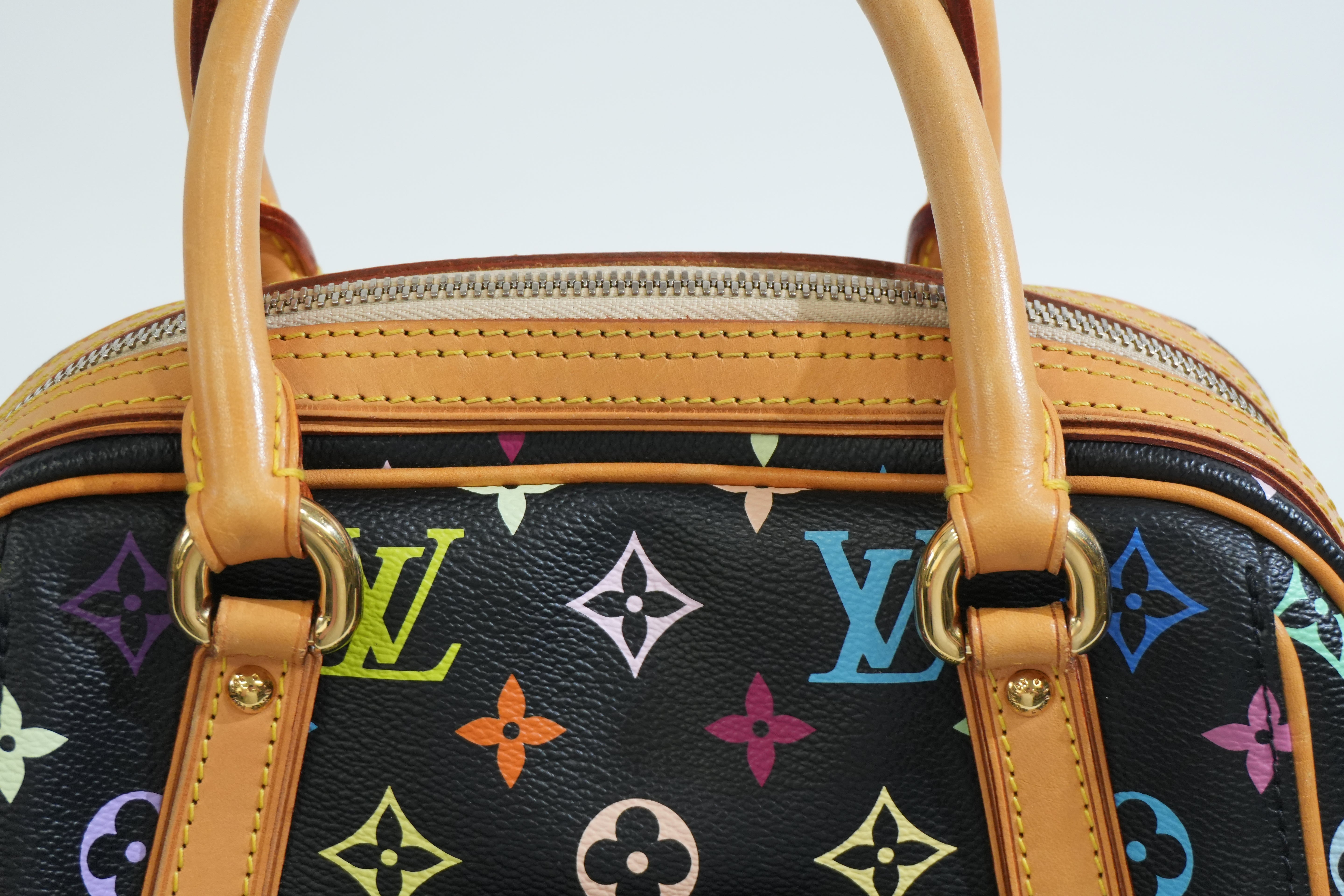 Pre-owned Louis Vuitton Multicolor Priscilla Handbag Black