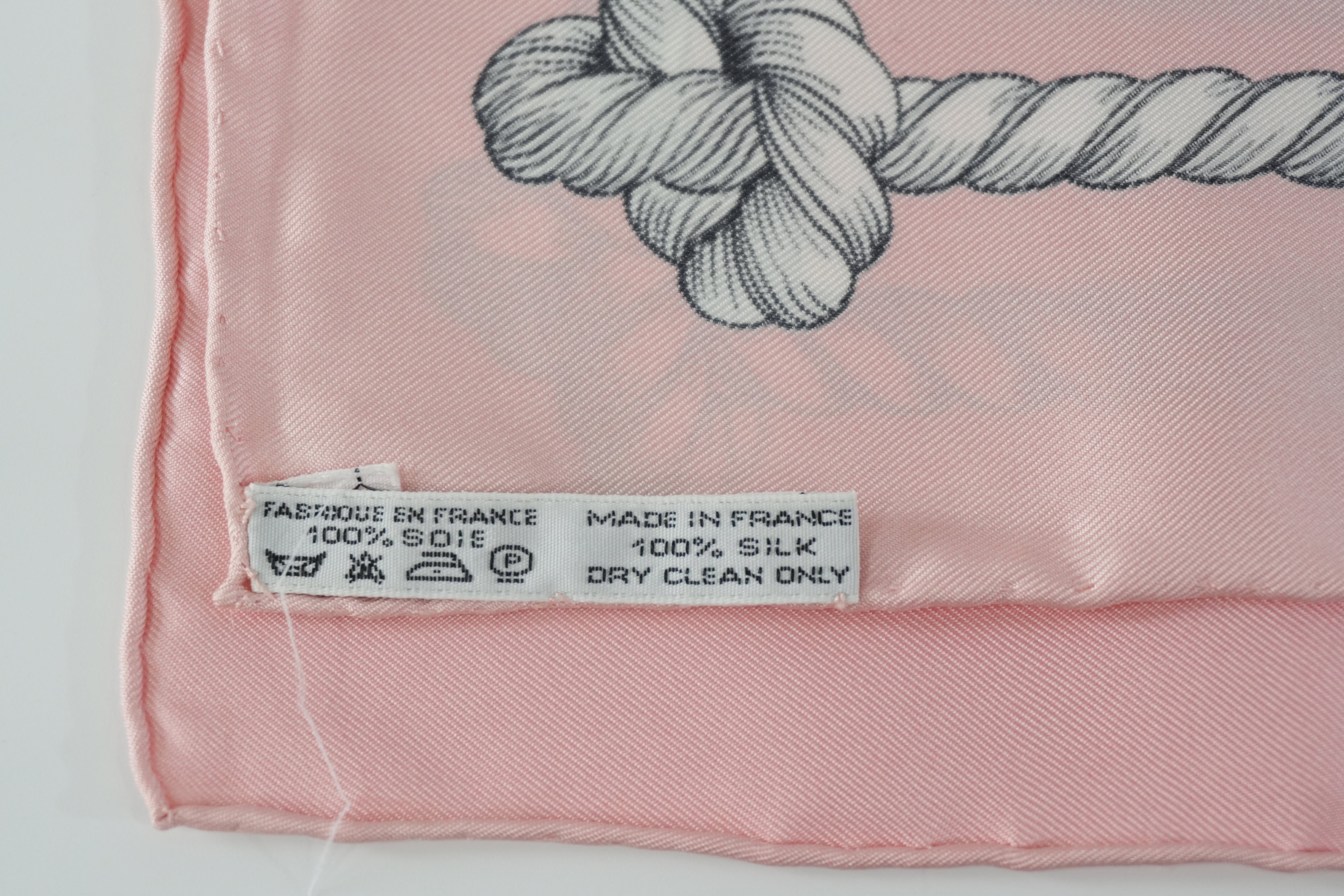 Pre-owned Hermes Scarf Pink