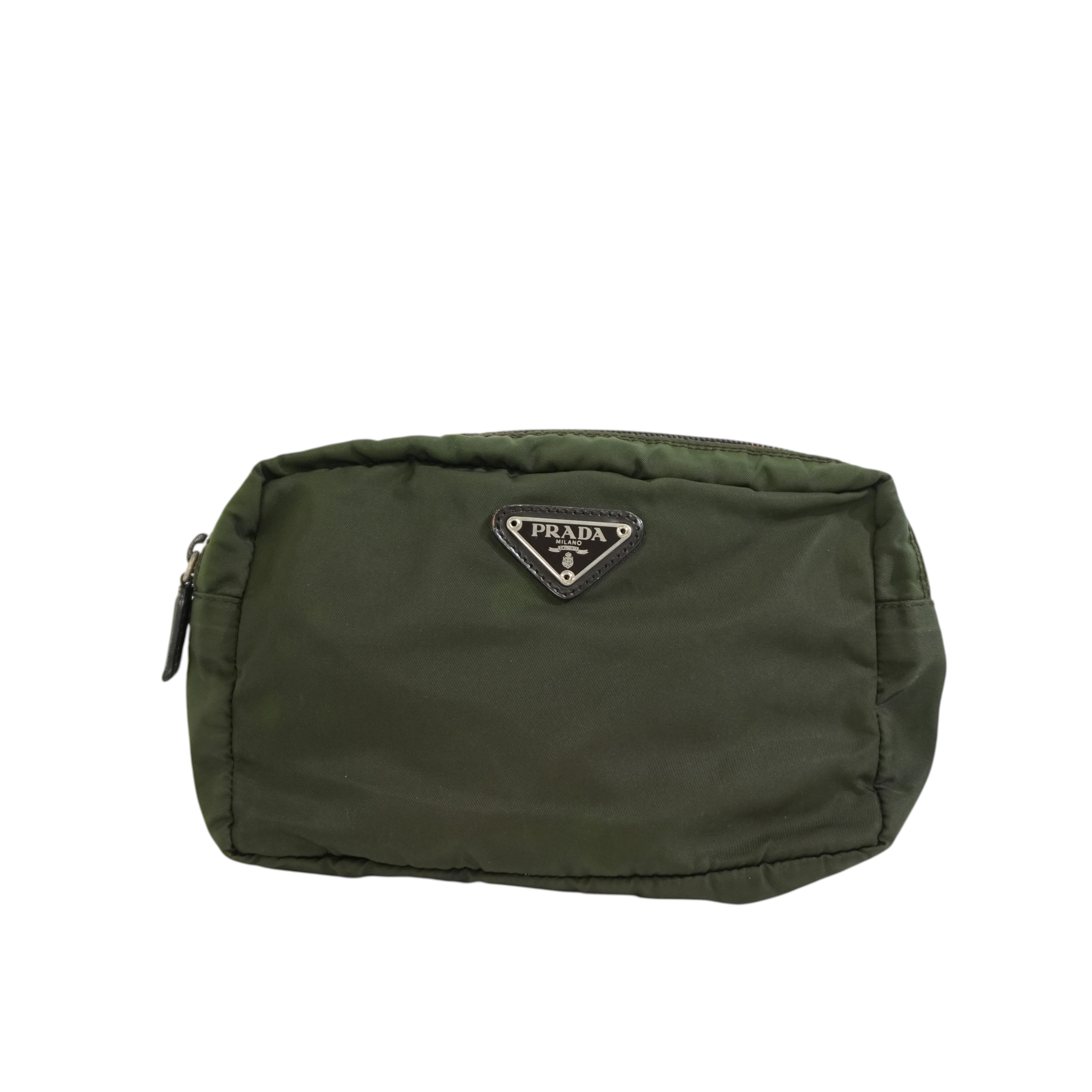 Pre-owned Prada Pouch Green