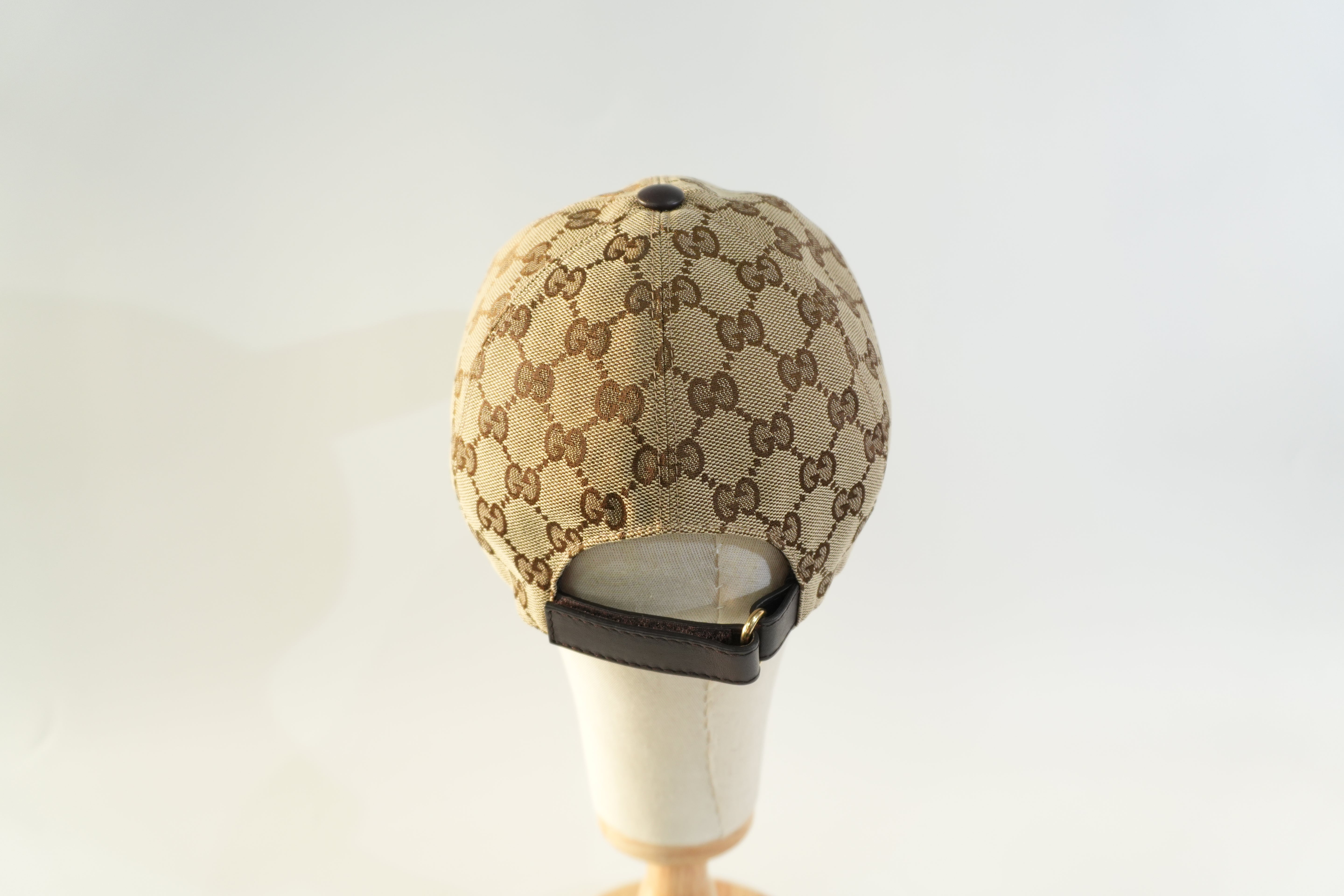 Pre-owned Gucci Ophidia Baseball Cap Size L Brown