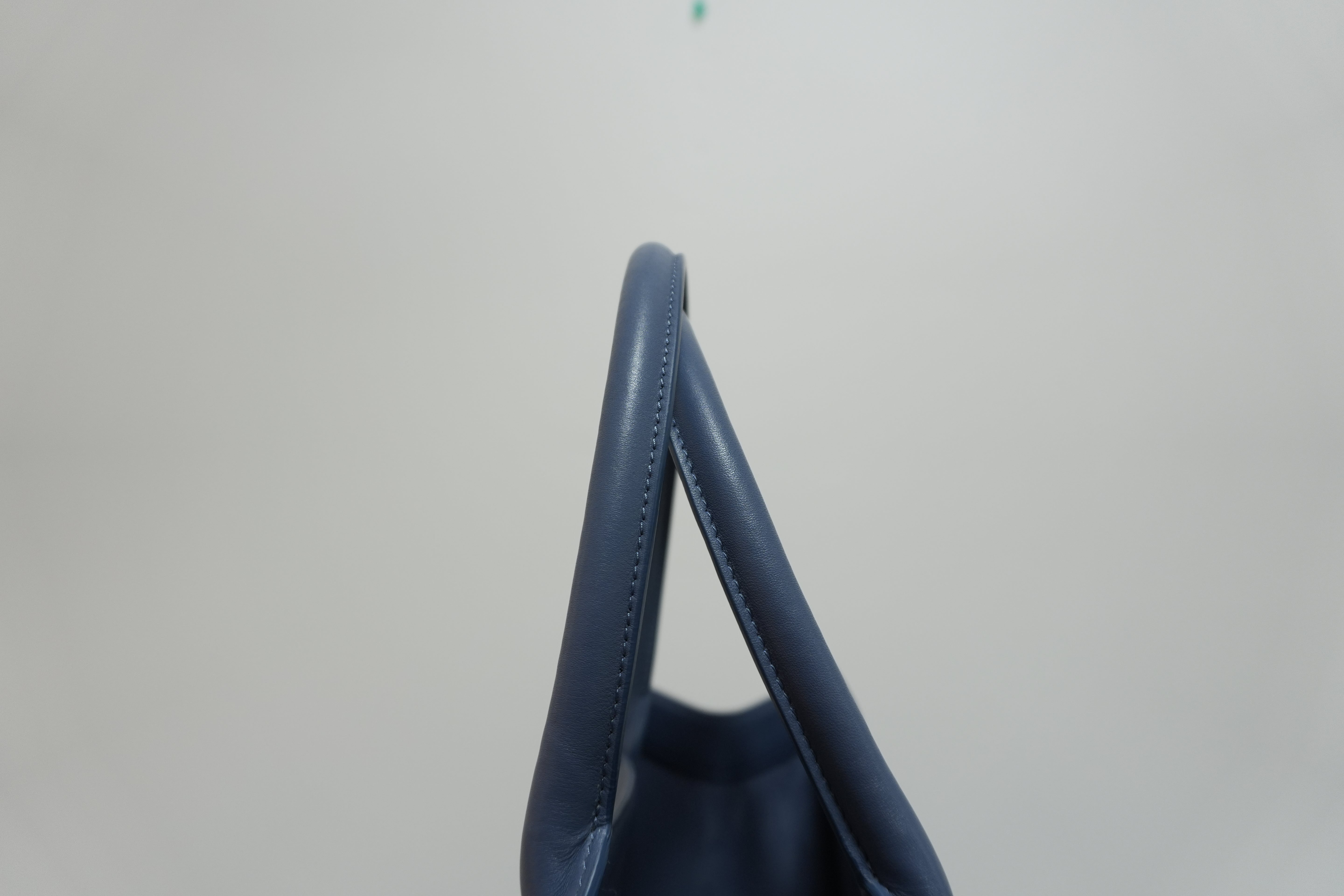 Dior Leather Book Tote Bag Indigo Used