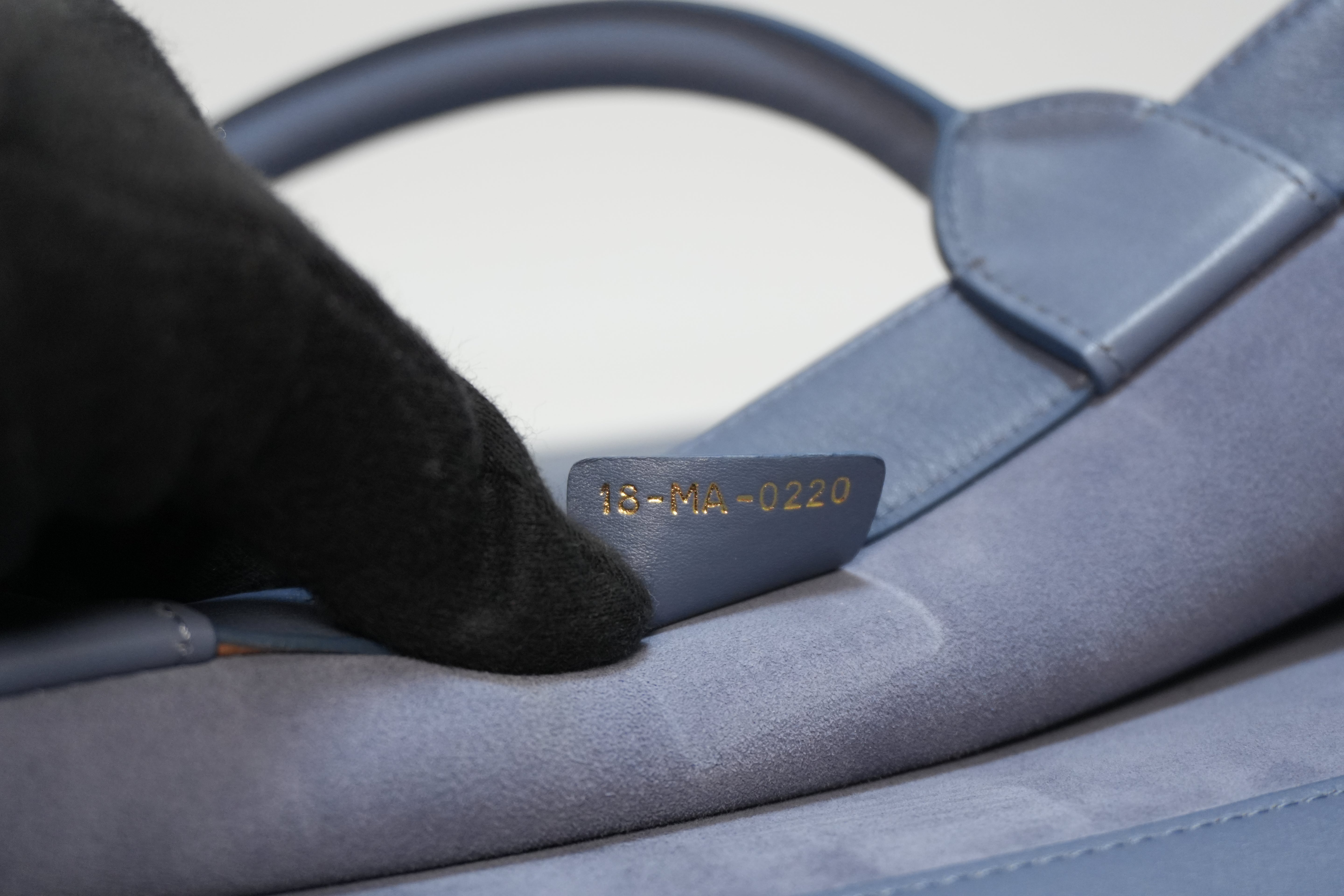 Dior Leather Book Tote Bag Indigo Used