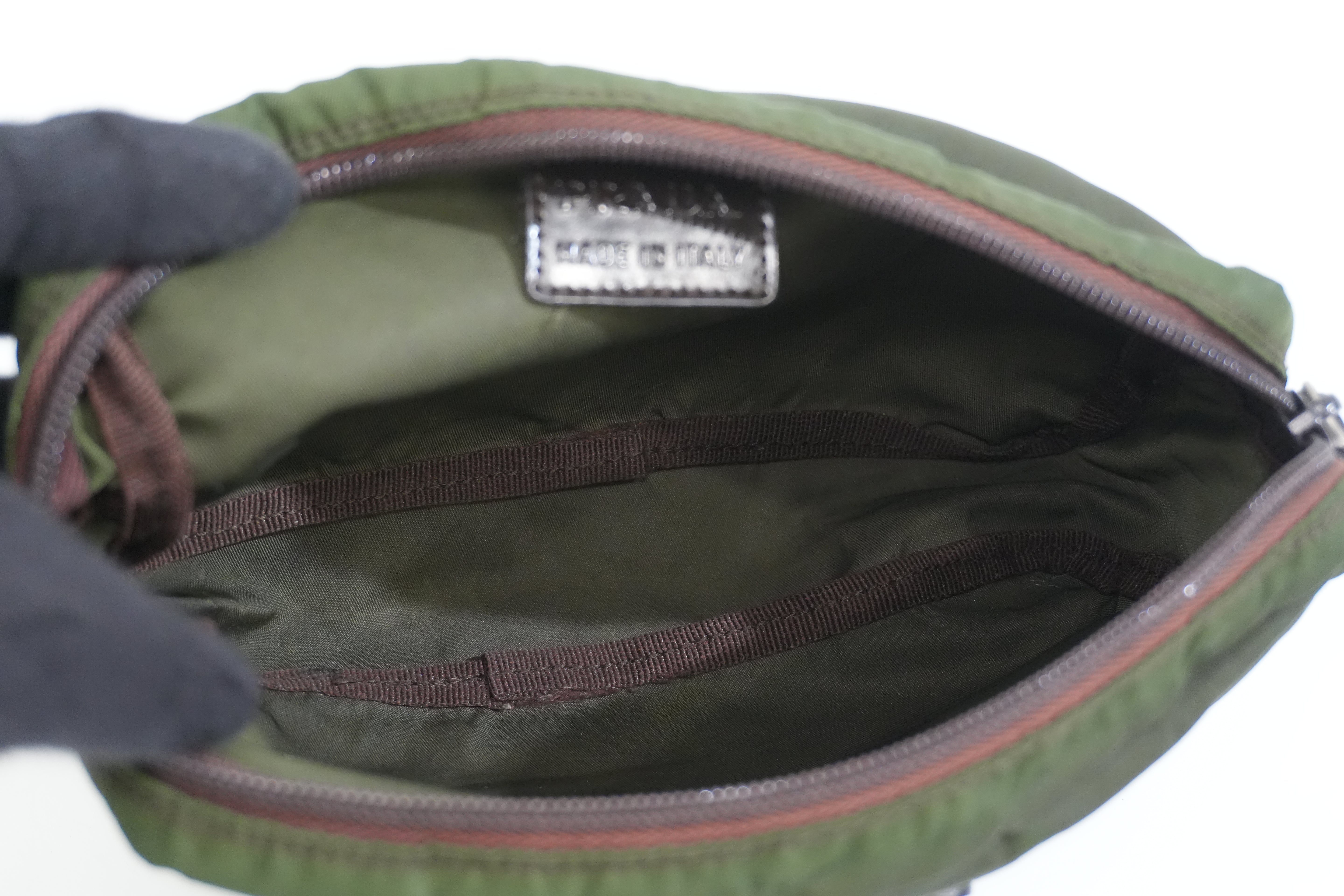 Pre-owned Prada Pouch Green