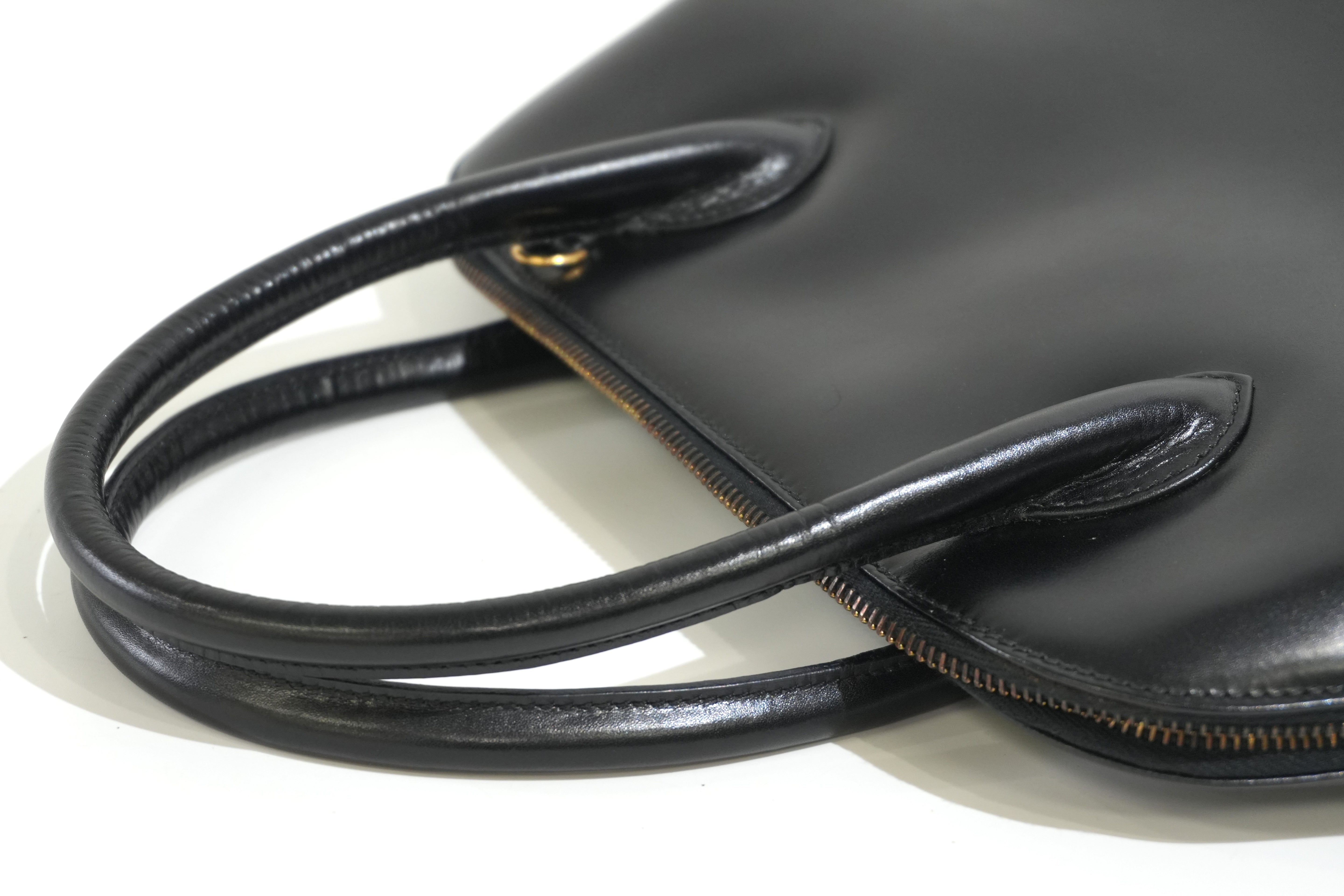 Pre-owned Ferragamo Leather Handbag Black