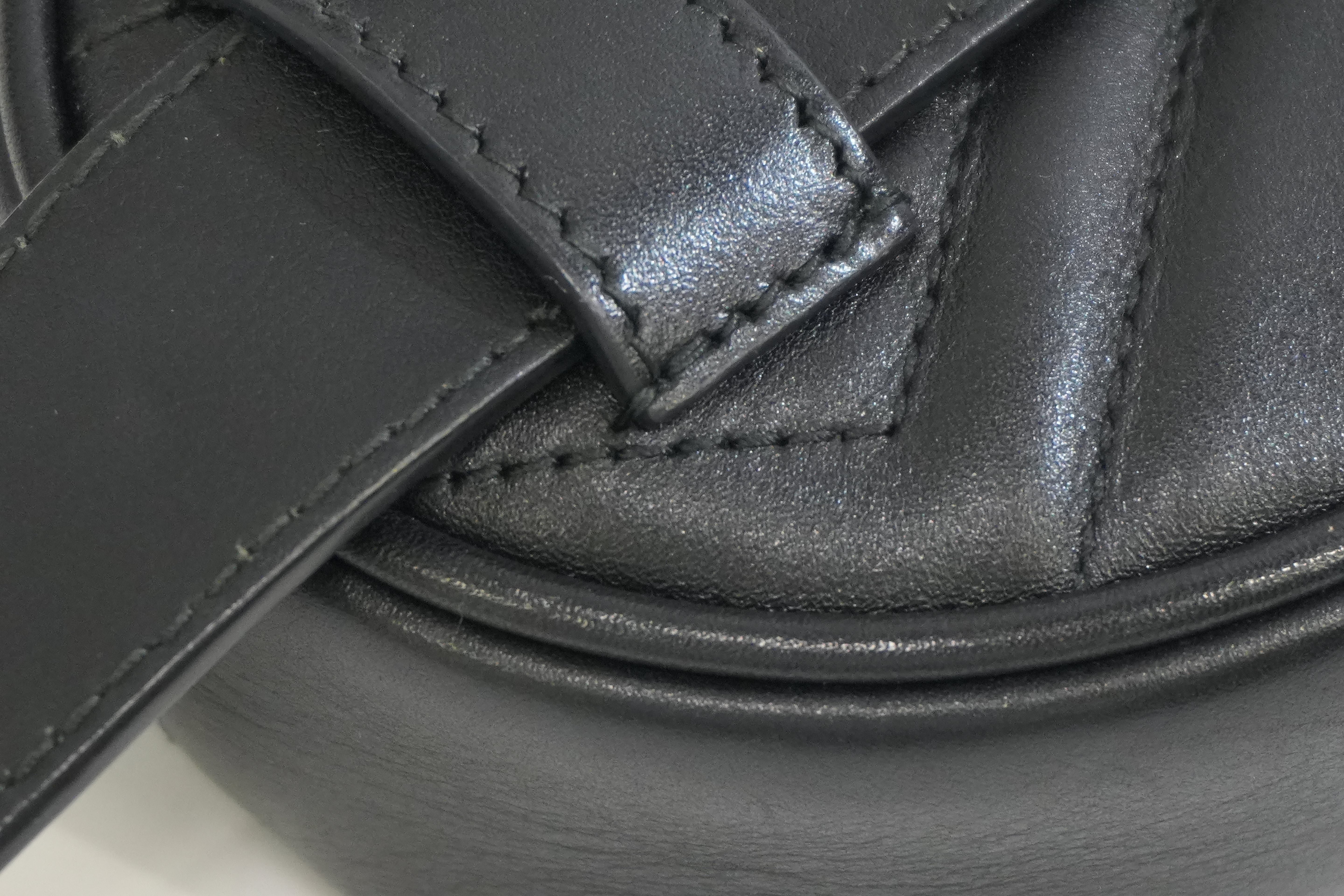 Pre-owned Gucci Marmont Belt Bag Size 85 Black