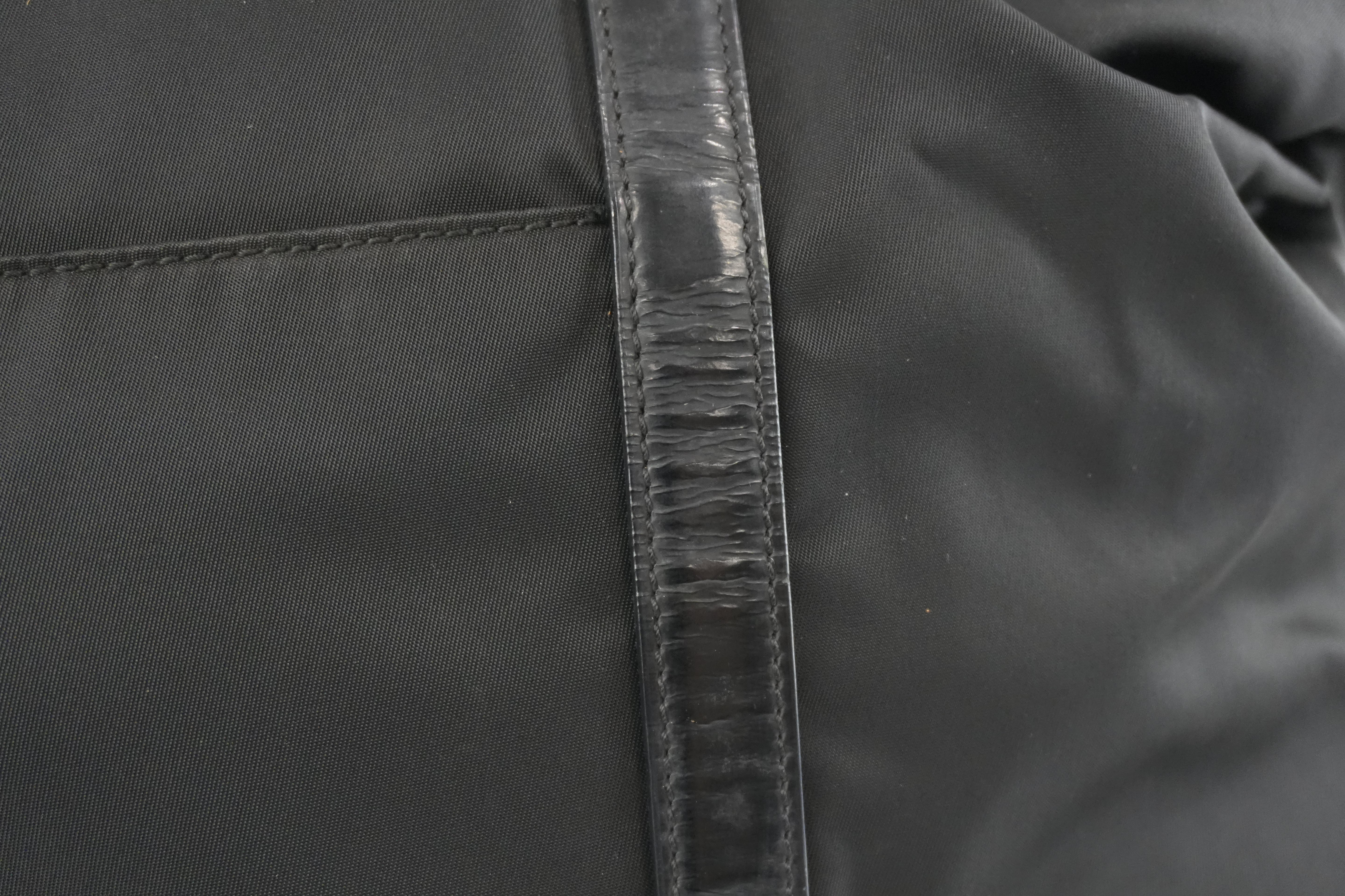 Prada Two Way Tote Bag Nylon Black Used