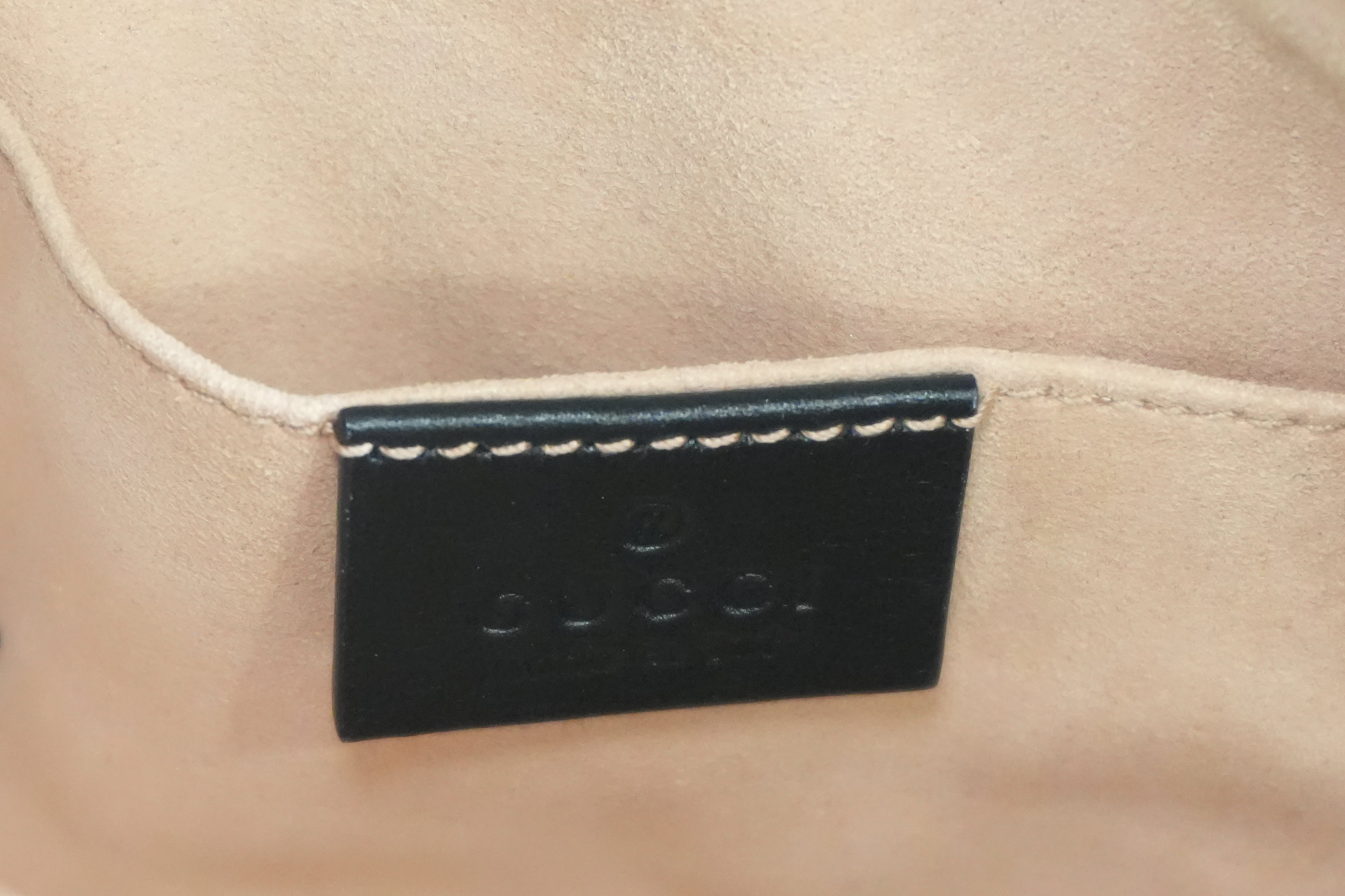 Pre-owned Gucci Marmont Belt Bag Size 85 Black