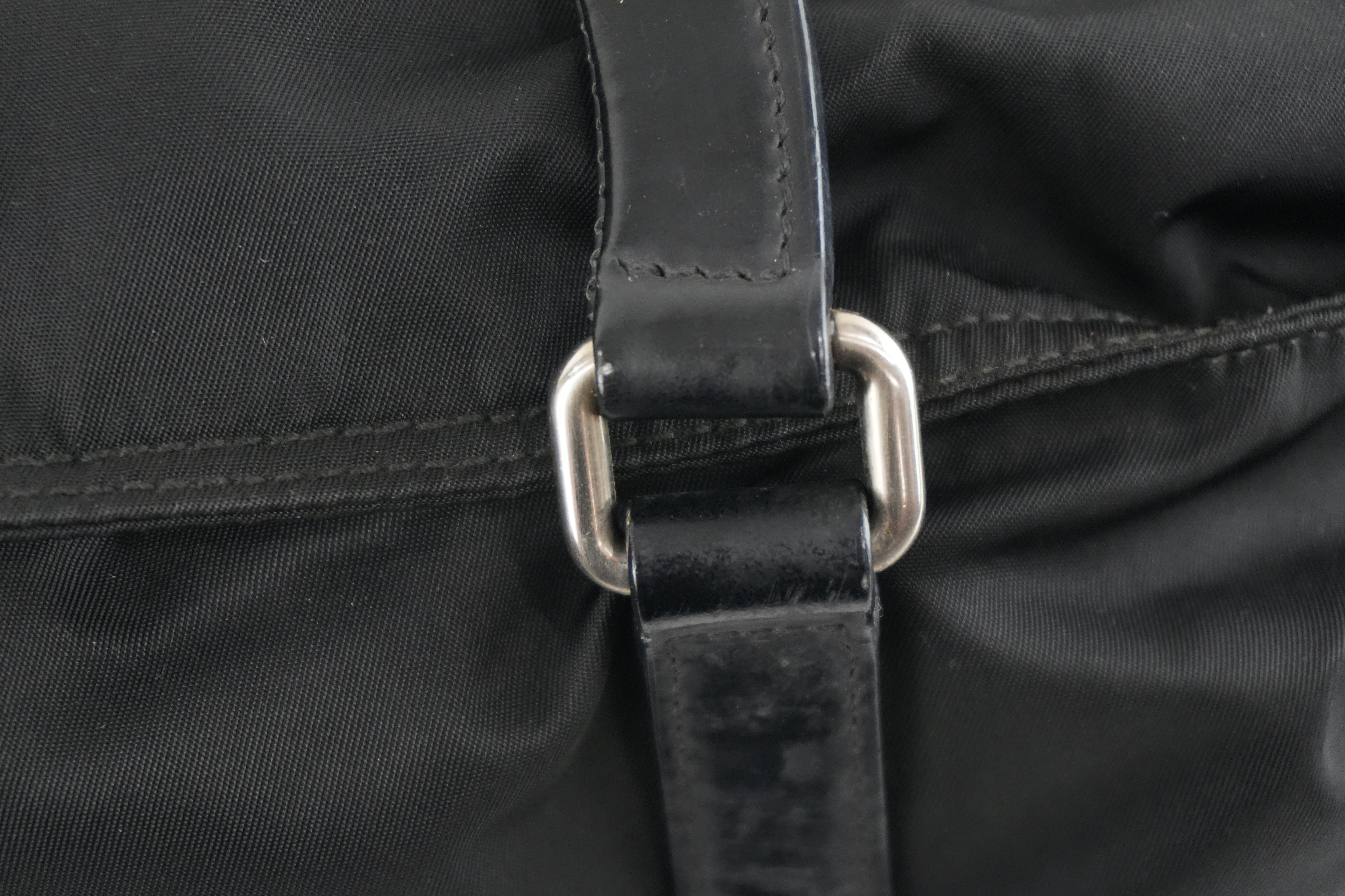 Prada Two Way Tote Bag Nylon Black Used