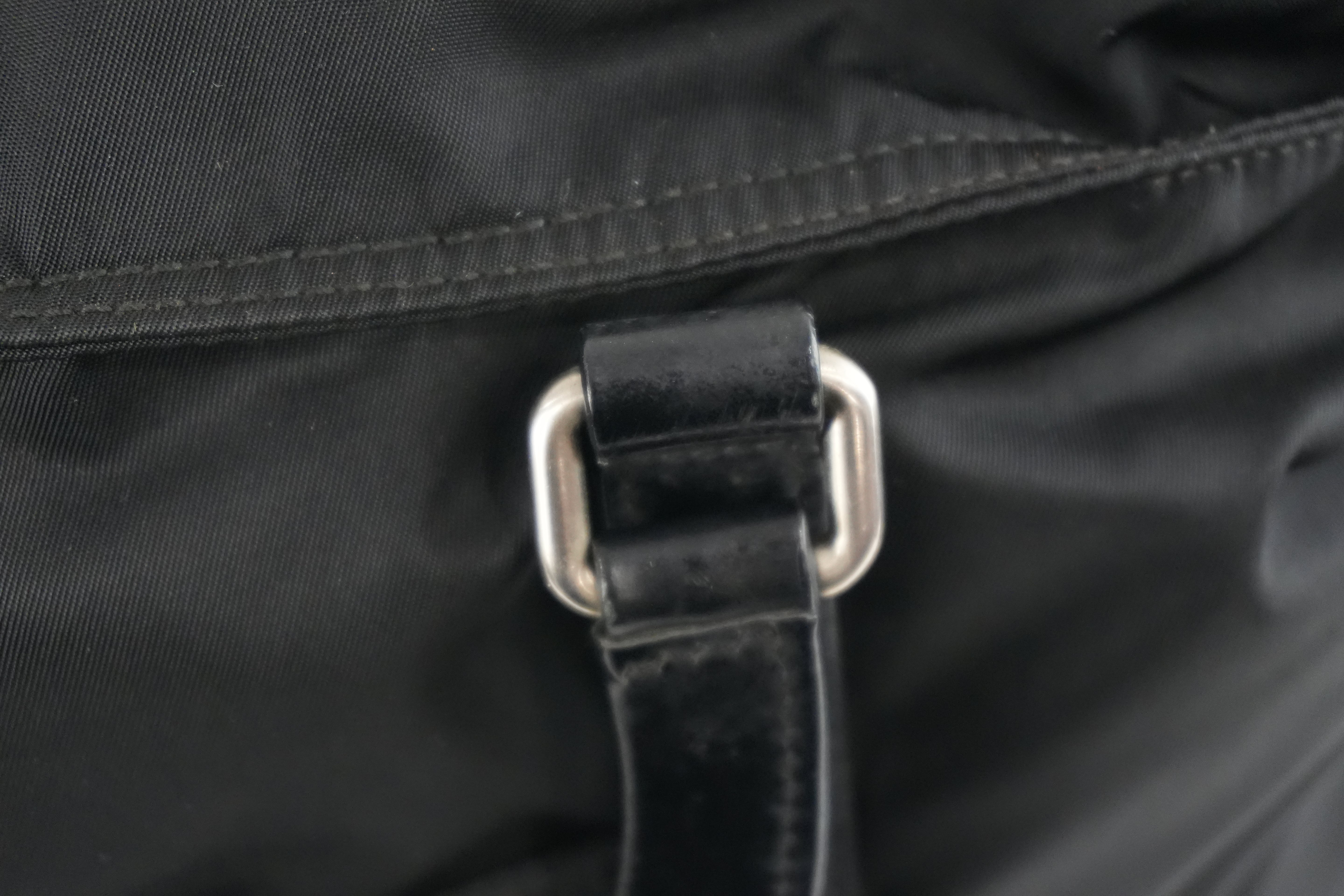 Prada Two Way Tote Bag Nylon Black Used