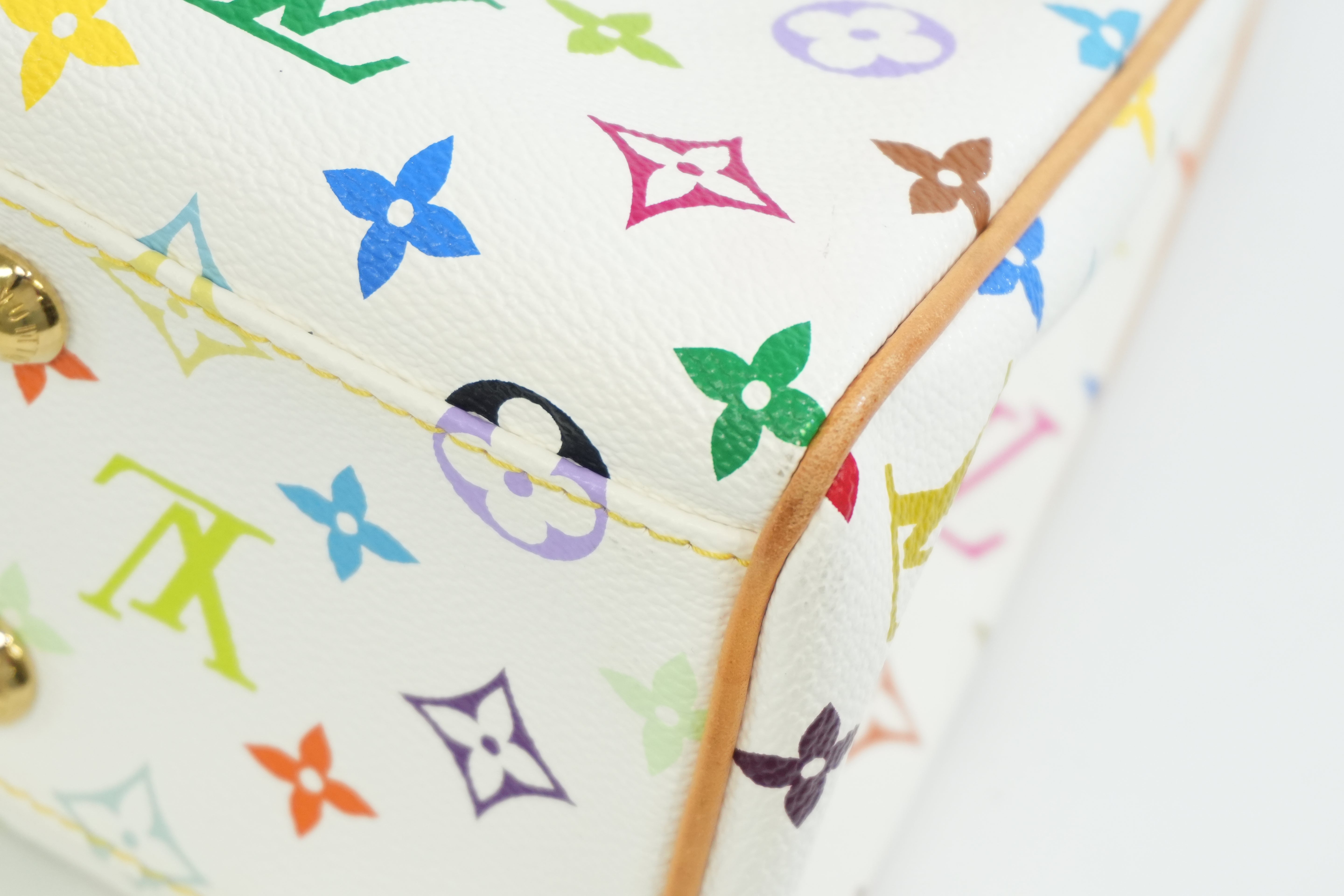 Pre-owned Louis Vuitton Multicolor Aurelia MM Tote Bag White