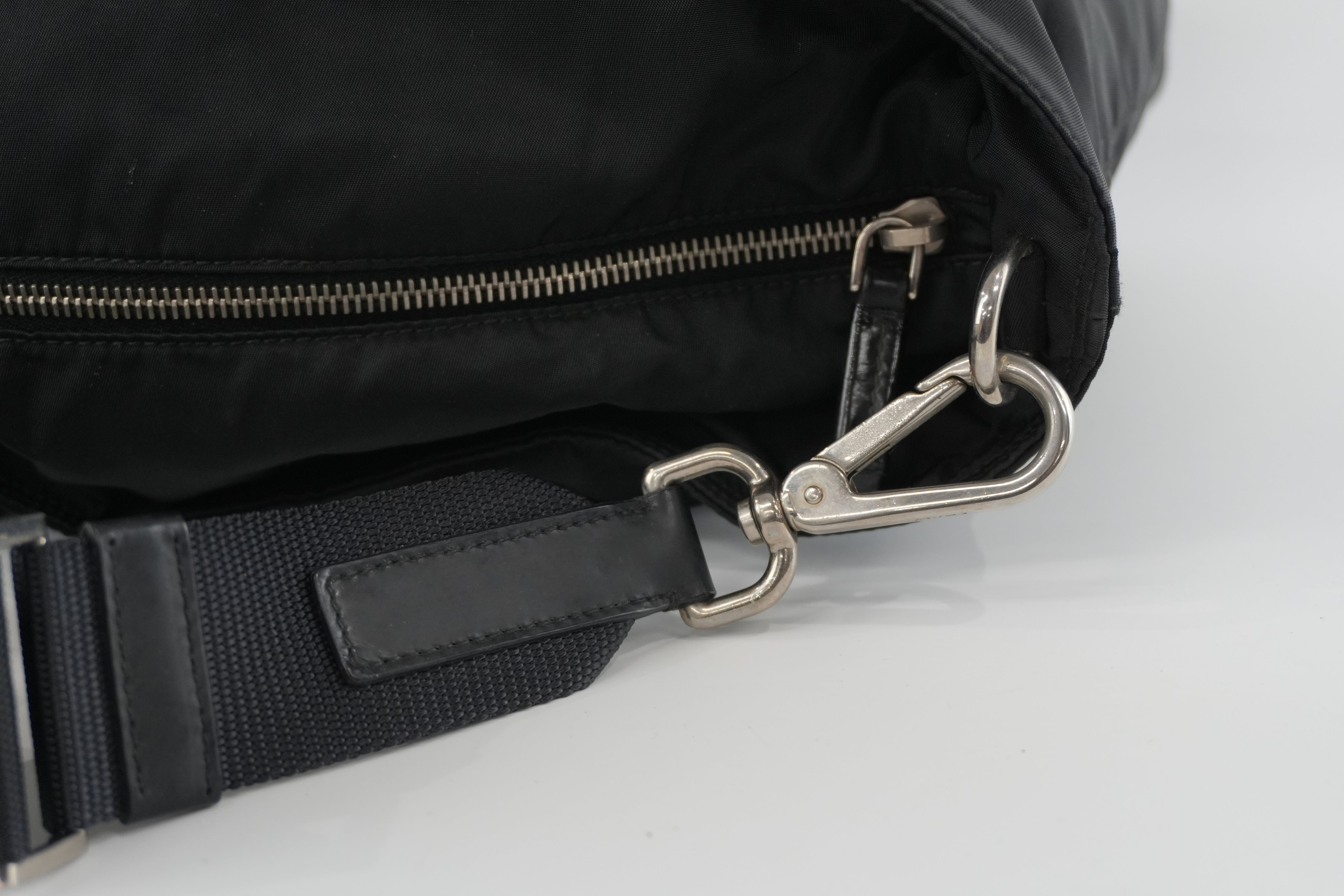 Prada Two Way Tote Bag Nylon Black Used