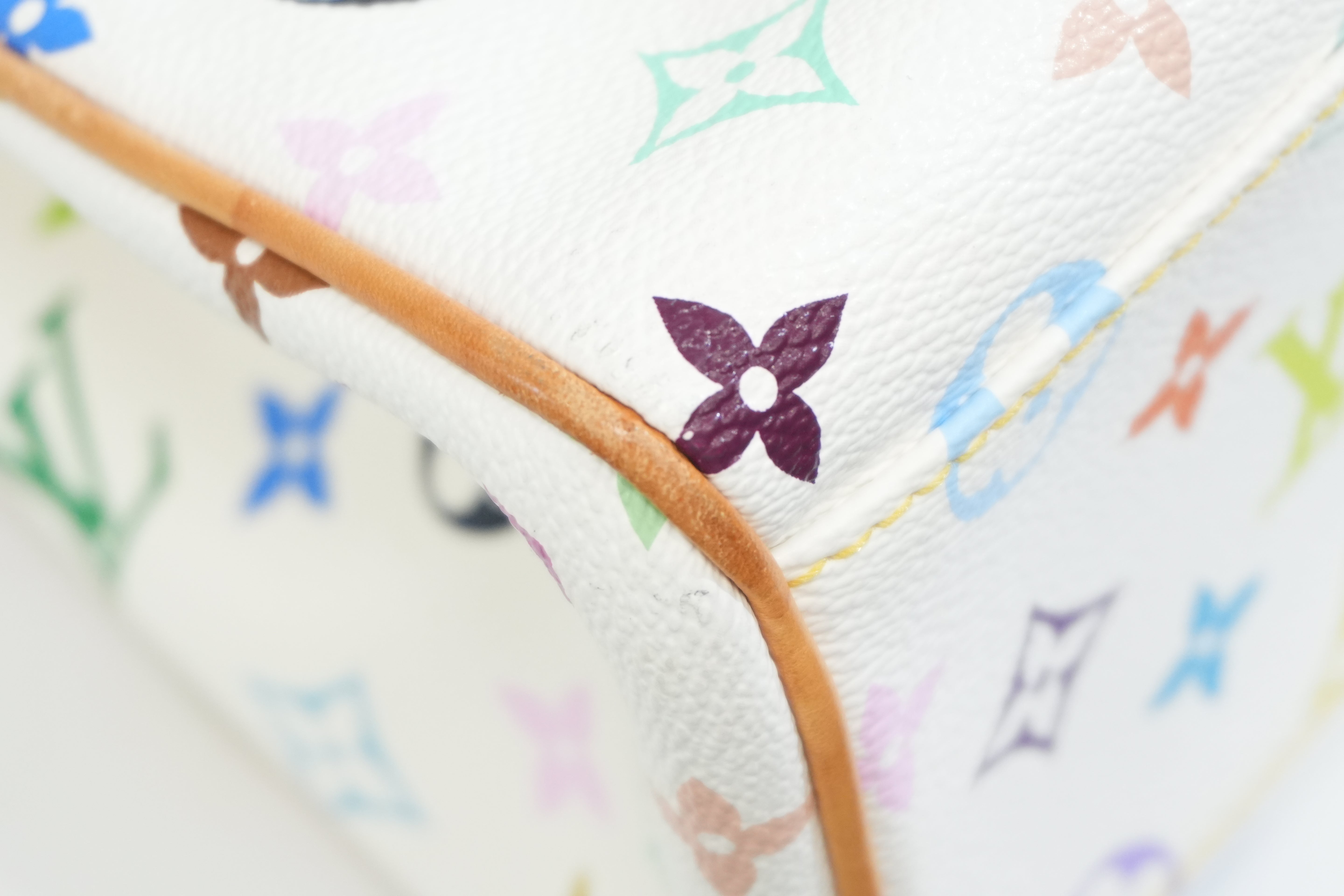 Pre-owned Louis Vuitton Multicolor Aurelia MM Tote Bag White