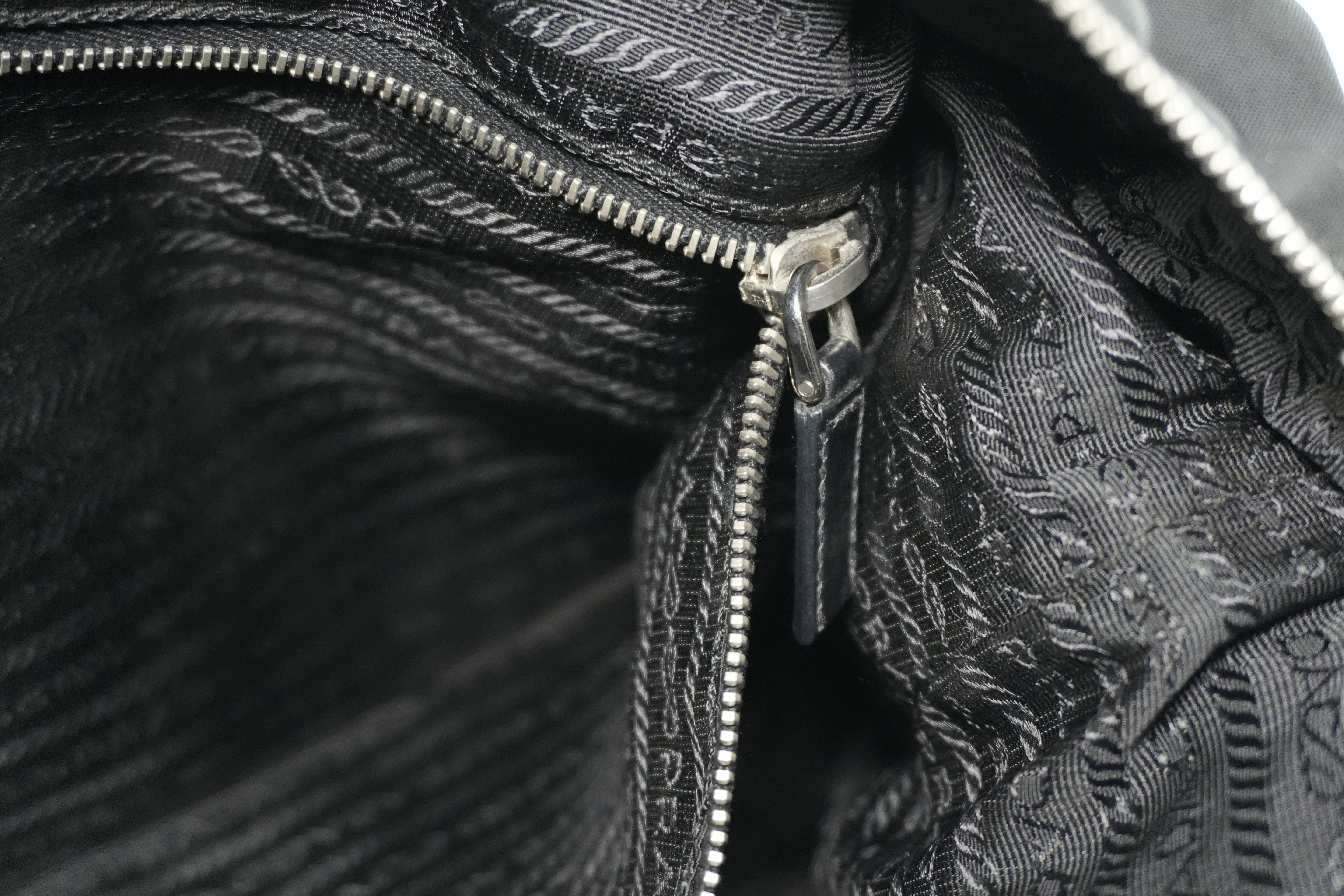 Prada Two Way Tote Bag Nylon Black Used