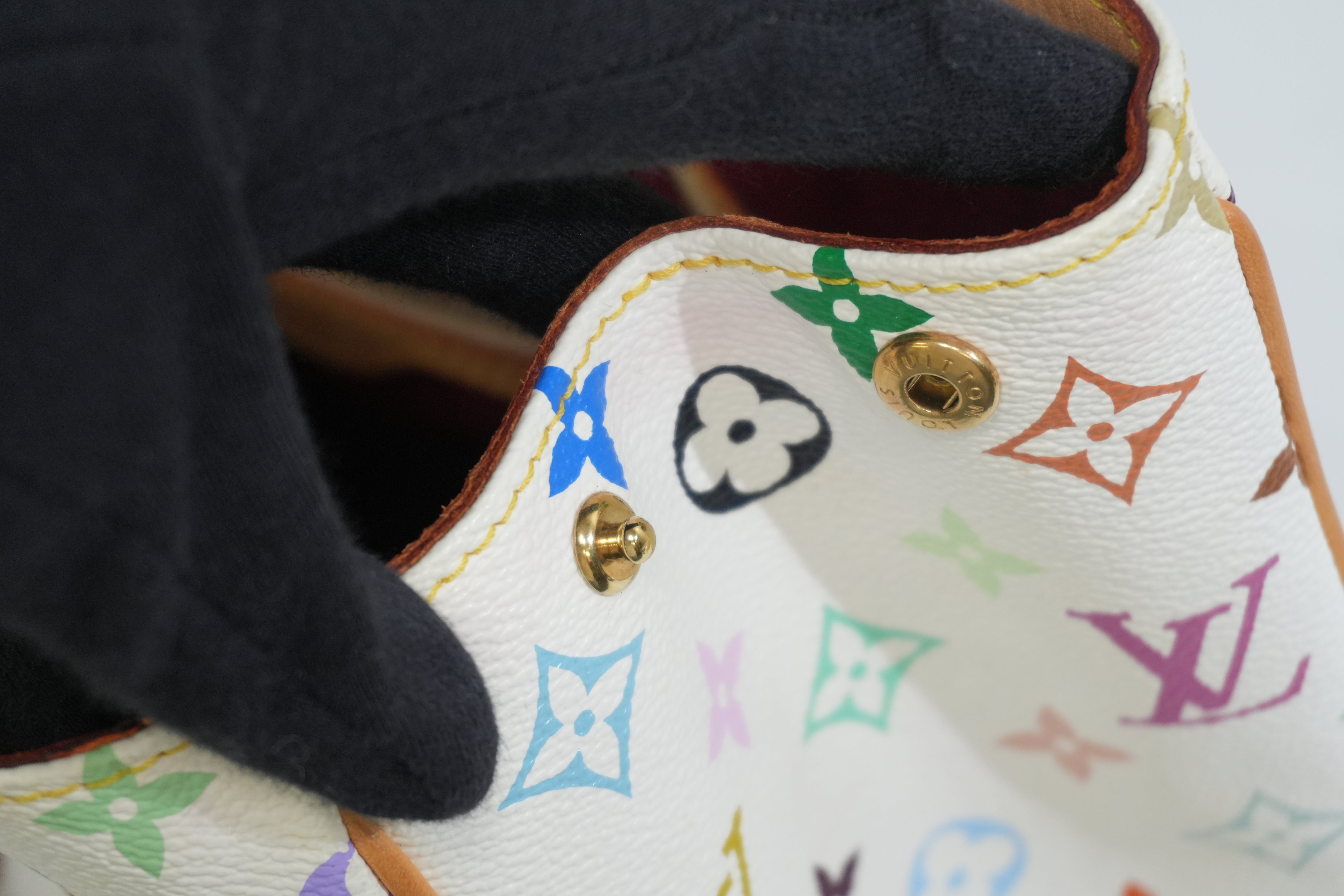 Pre-owned Louis Vuitton Multicolor Aurelia MM Tote Bag White